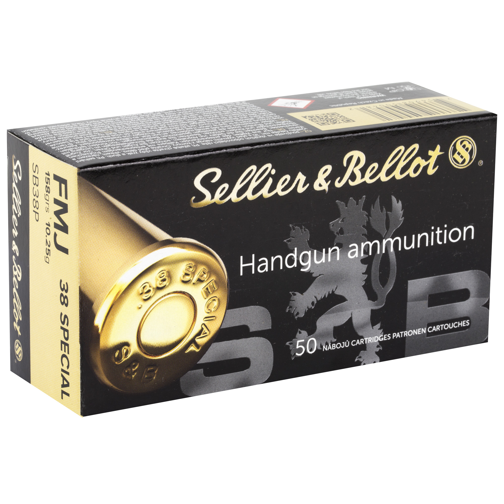 Sellier & Bellot Pistol 38 Special 158gr Full Metal Jacket – 1000rd