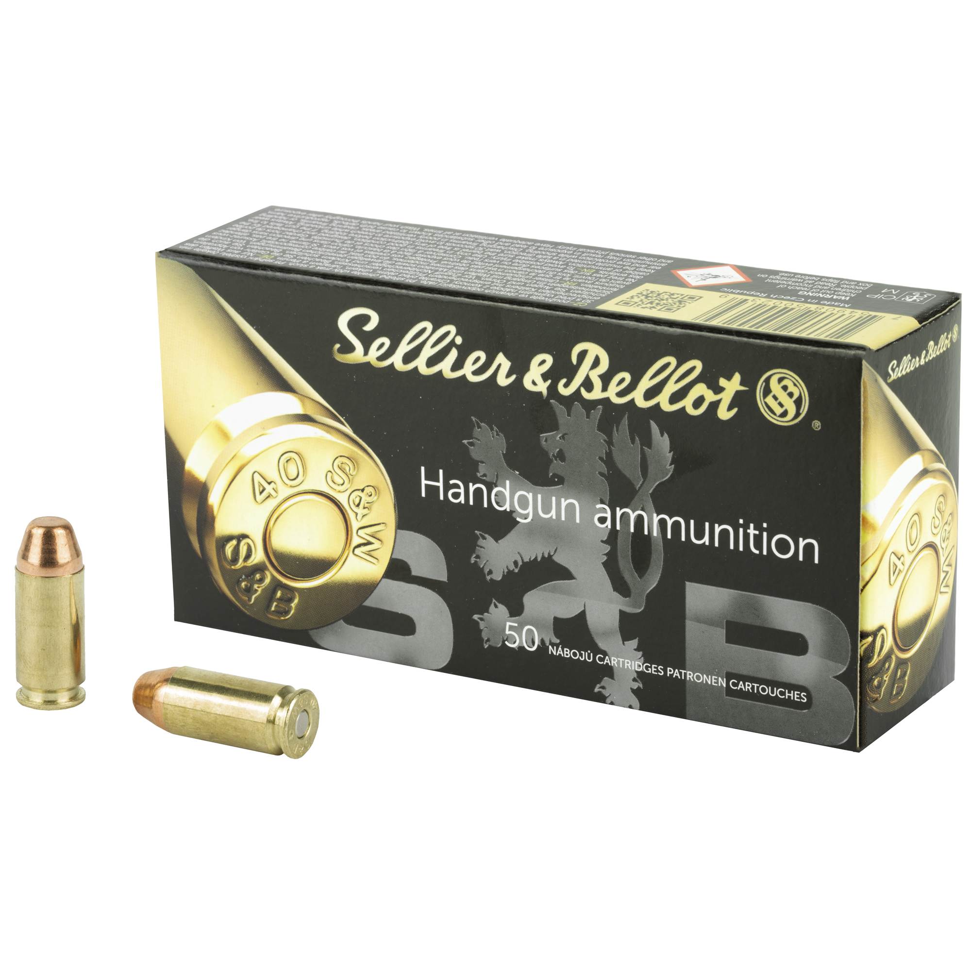 Sellier & Bellot Pistol 40 S&W 180gr Full Metal Jacket – 50rd