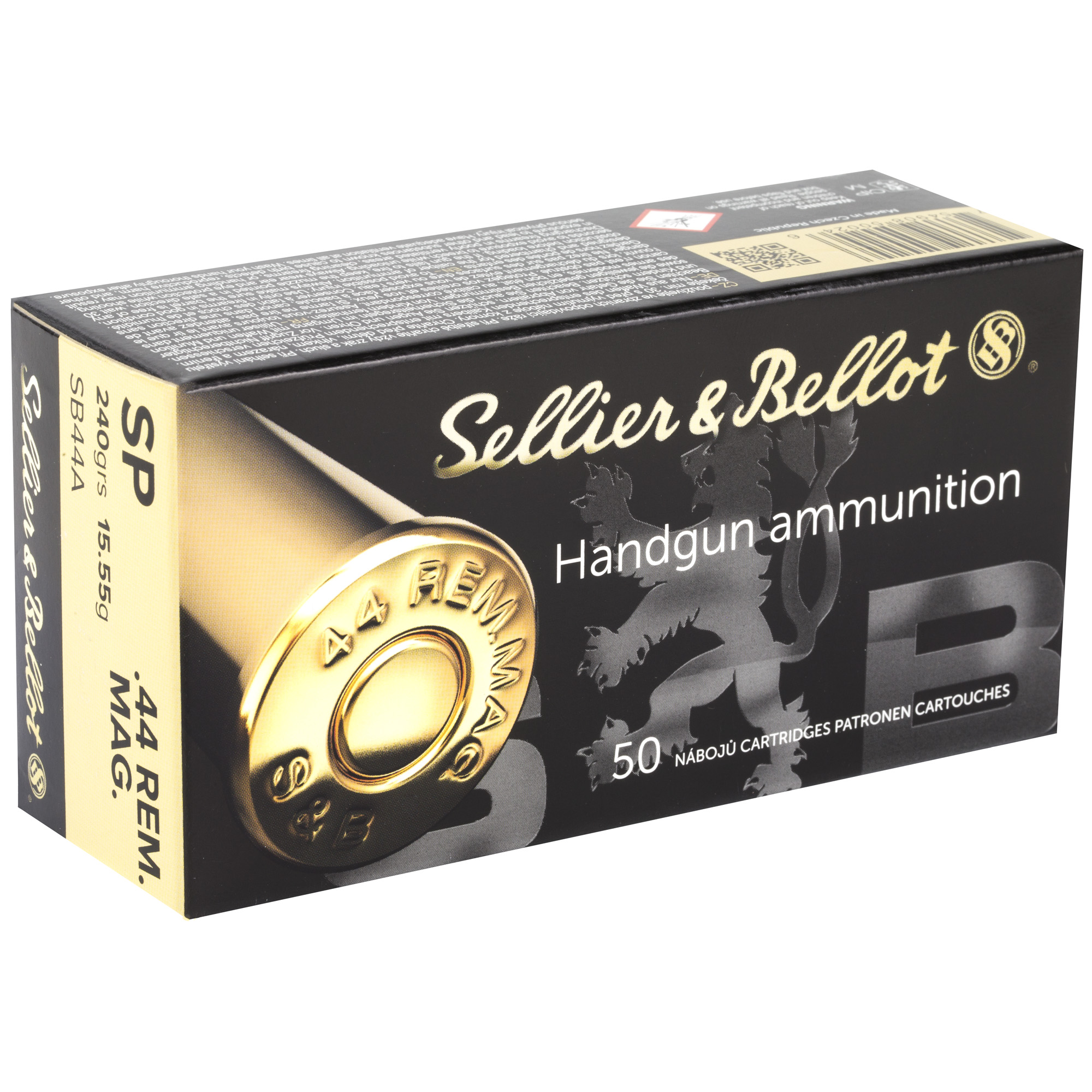 Sellier & Bellot Pistol 44 Magnum 240gr Soft Point – 600rd