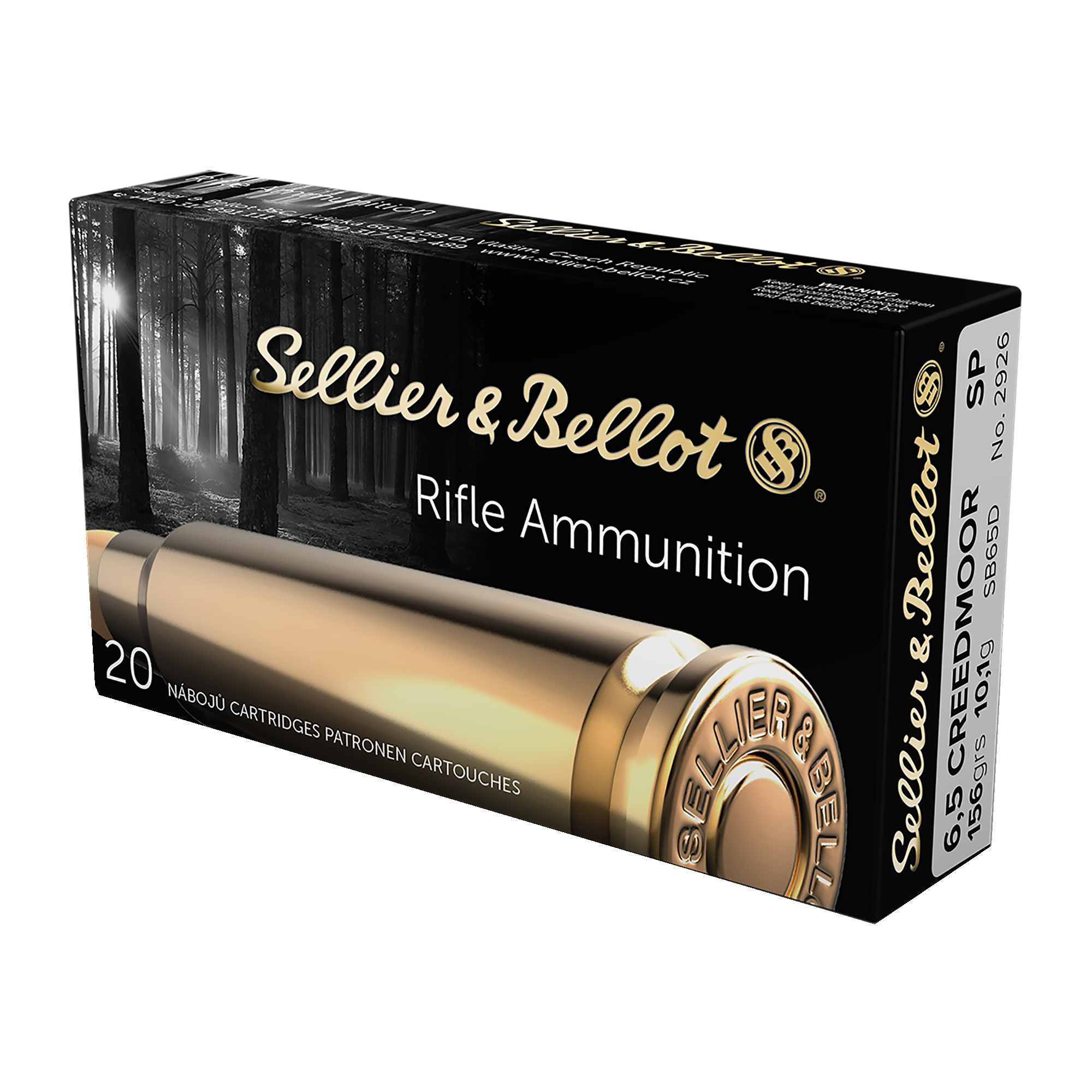 Sellier & Bellot Rifle 6.5 Creedmoor 156gr Soft Point – 20rd