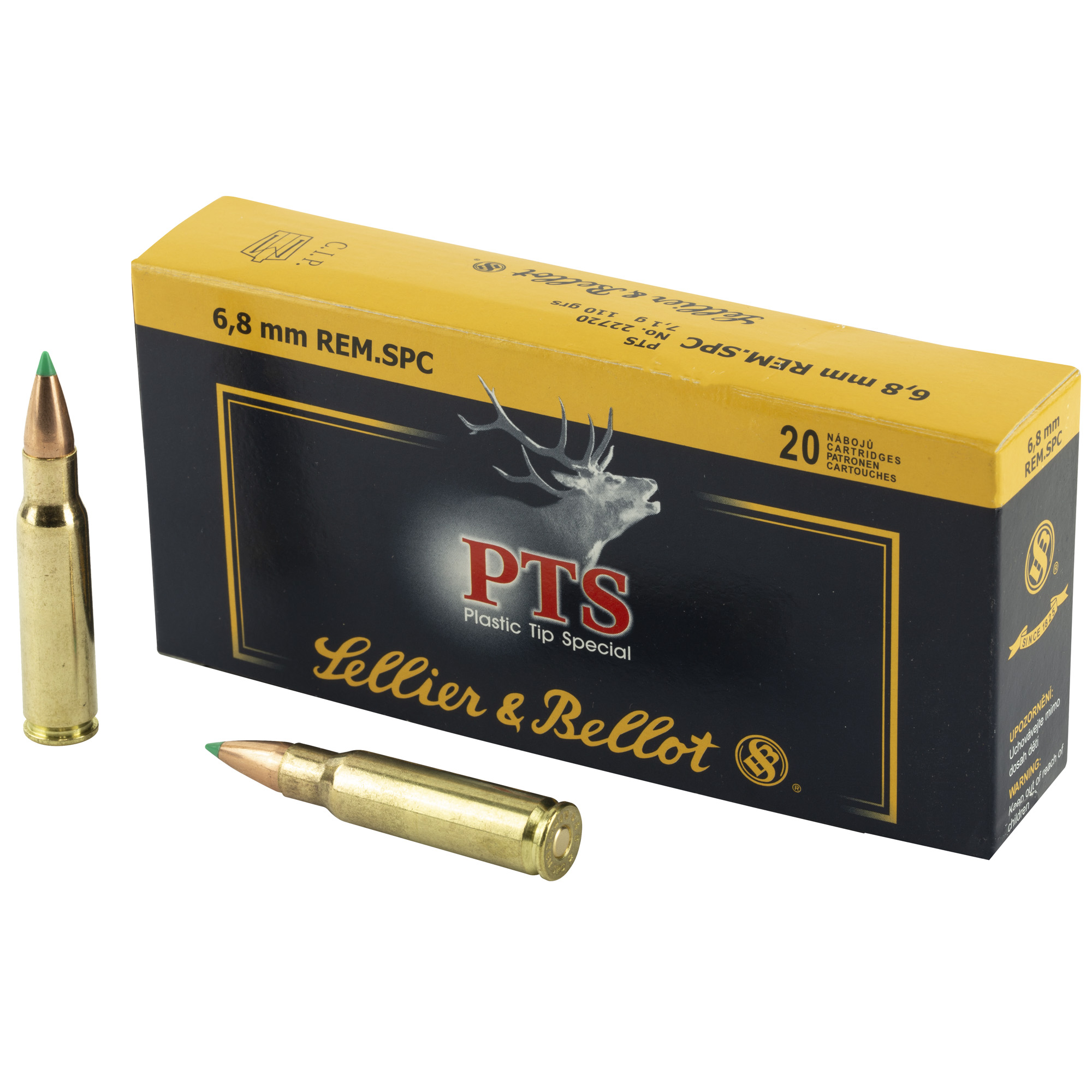 Sellier & Bellot Rifle 6.8 SPC 110gr PTS – 20rd