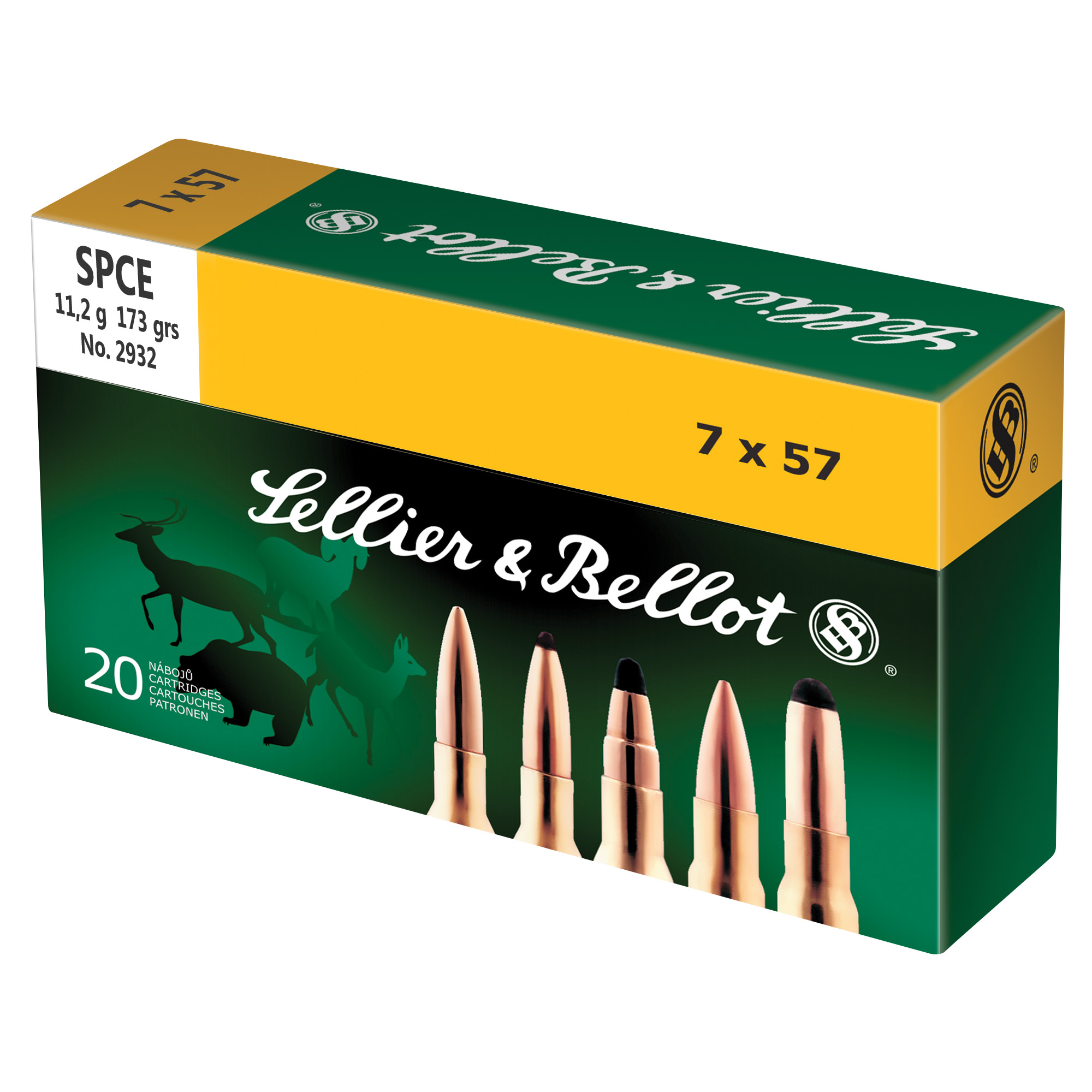 Sellier & Bellot Rifle 7X57 173gr Soft Point Cutting Edge – 20rd