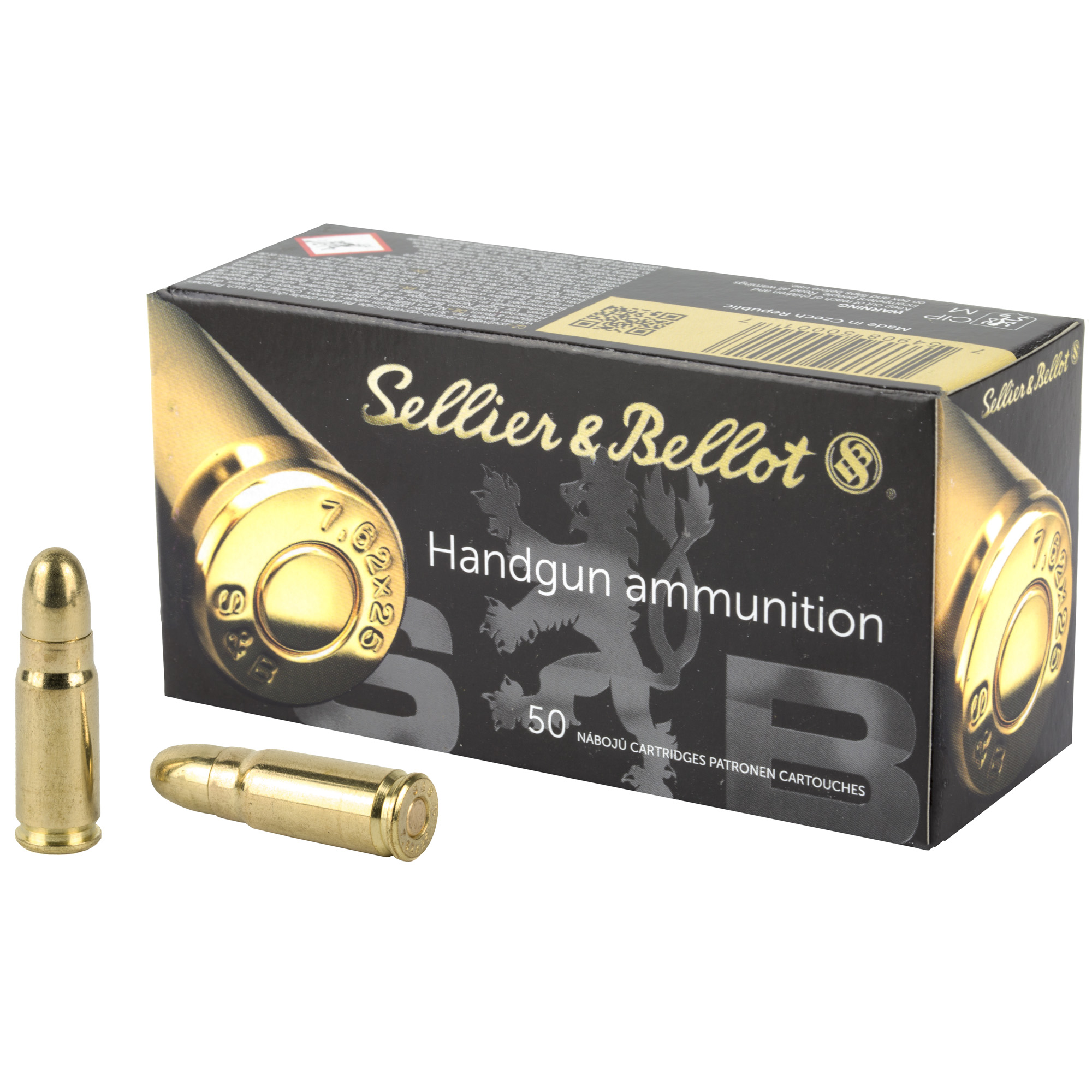 Sellier & Bellot Pistol 7.62X25 Tokarev 85gr Full Metal Jacket – 50rd