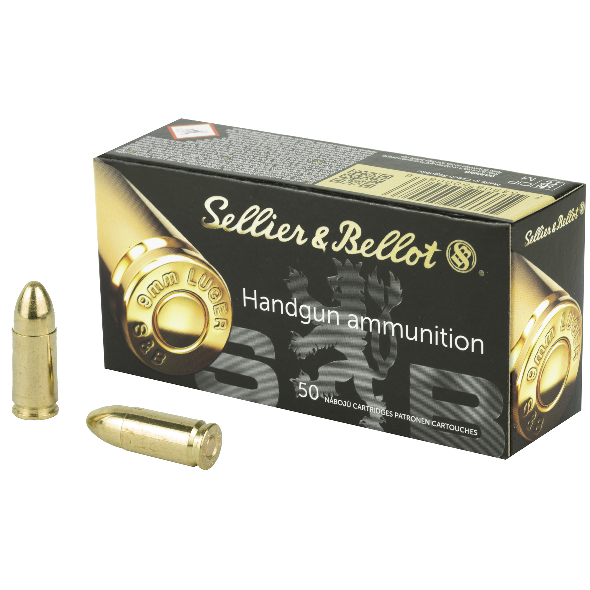 Sellier & Bellot Pistol 9mm 115gr Full Metal Jacket – 50rd