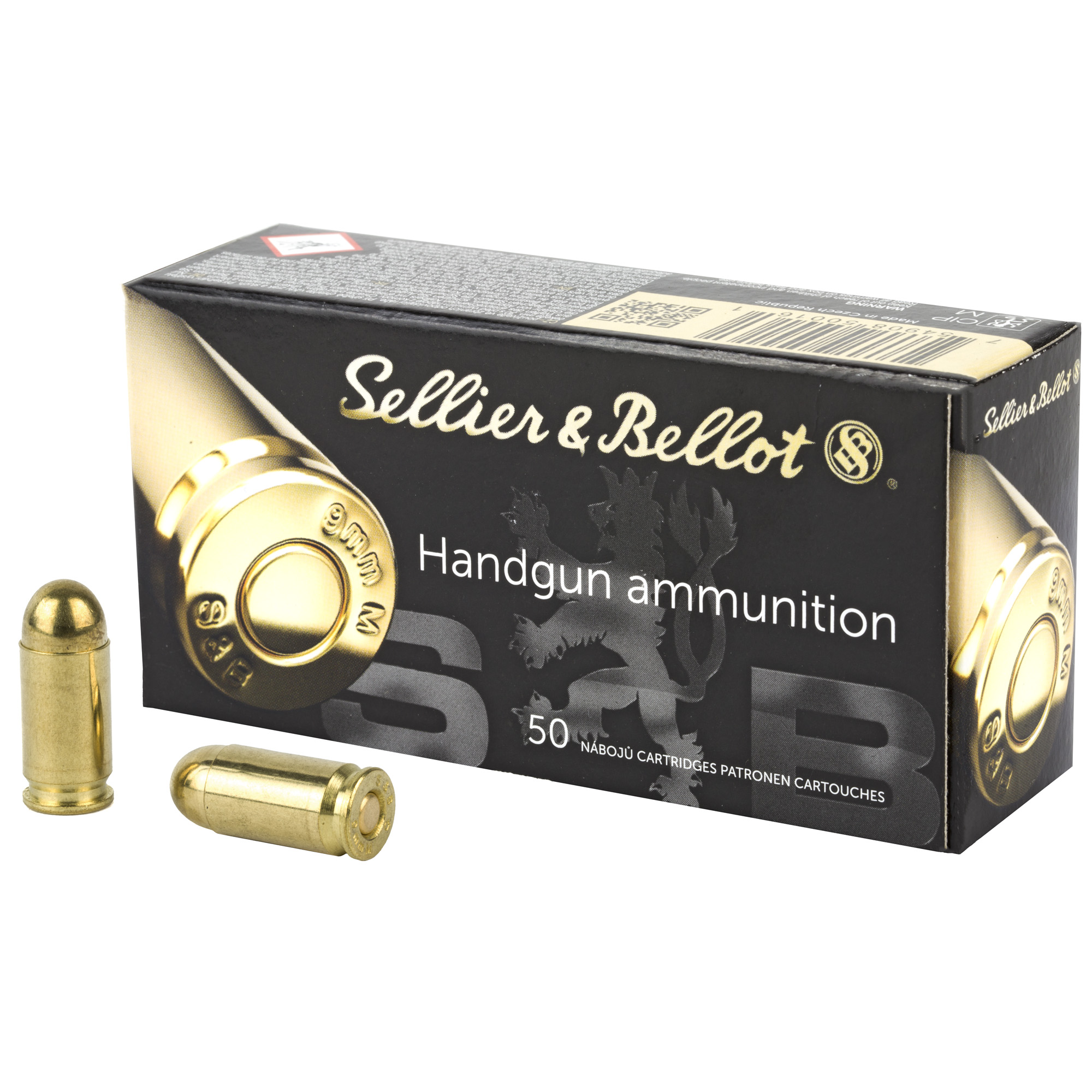 Sellier & Bellot Pistol 9mm Makarov 95gr Full Metal Jacket – 50rd