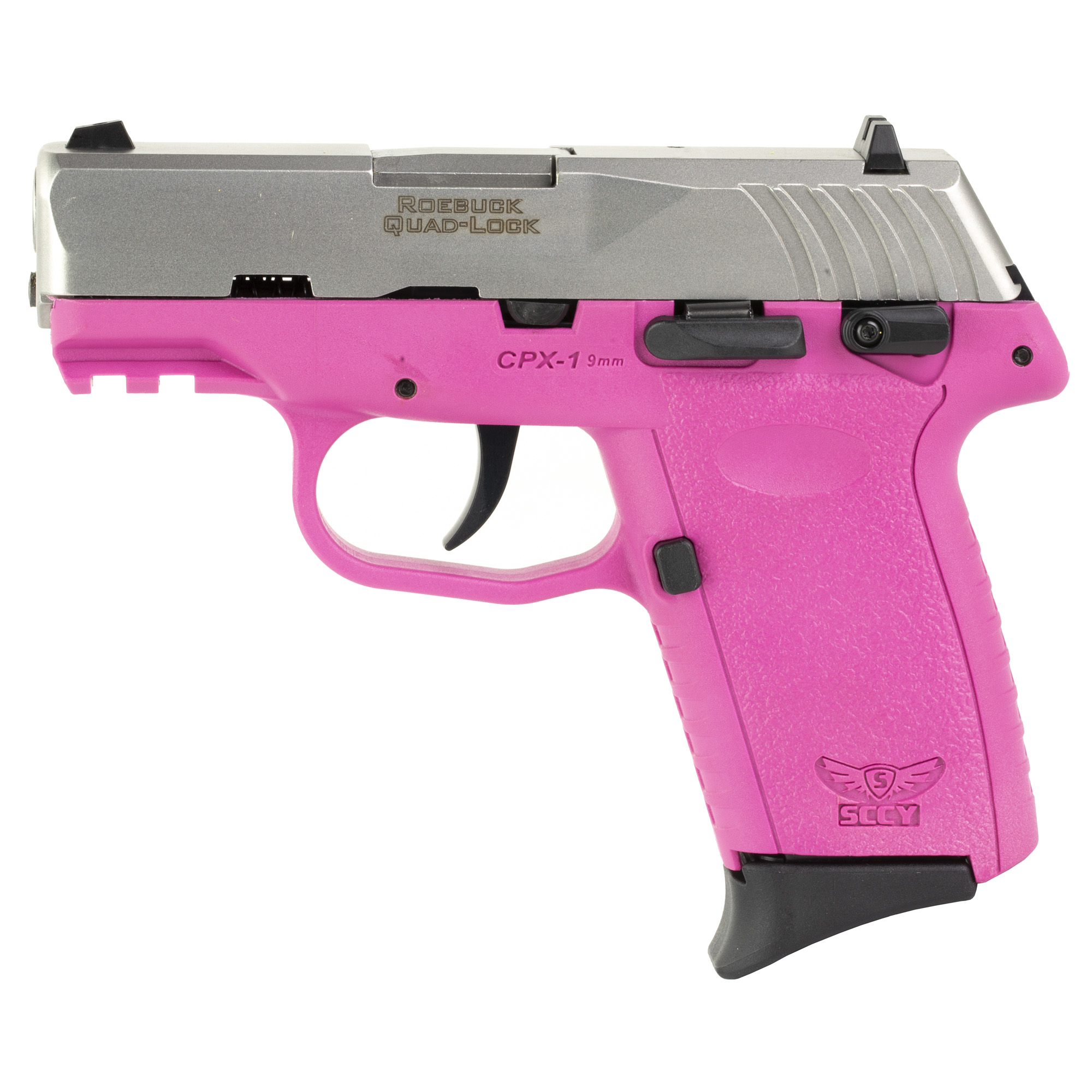 SCCY CPX-1 Gen3 Double Action Only 3.1″ 9mm 10rd 3 Dot – Pink, Silver