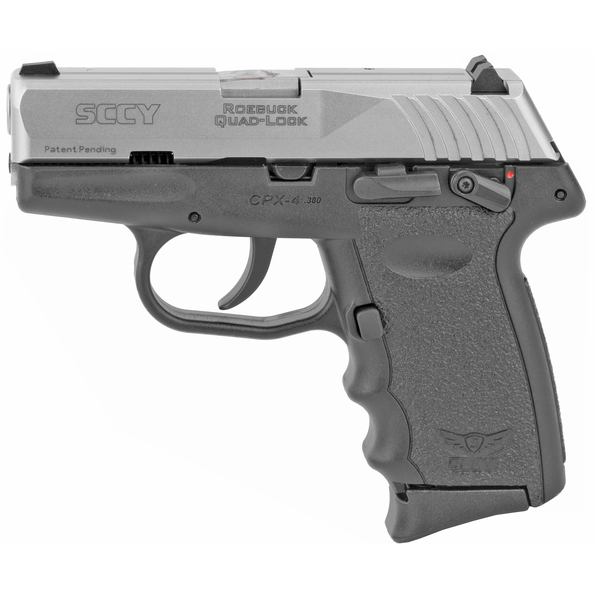 SCCY CPX4 Double Action Only 3″ 380 ACP 10rd 3 Dot – Black, Silver