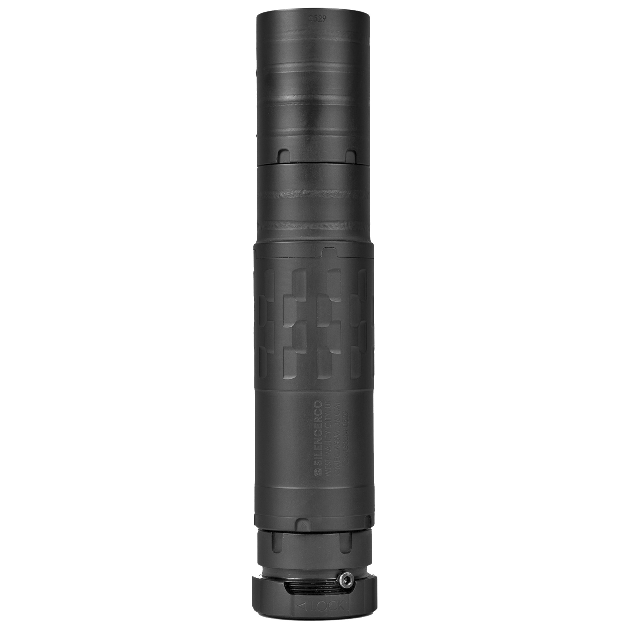 SilencerCo Omega 36M Suppressor 36 Caliber Stainless Steel – Black