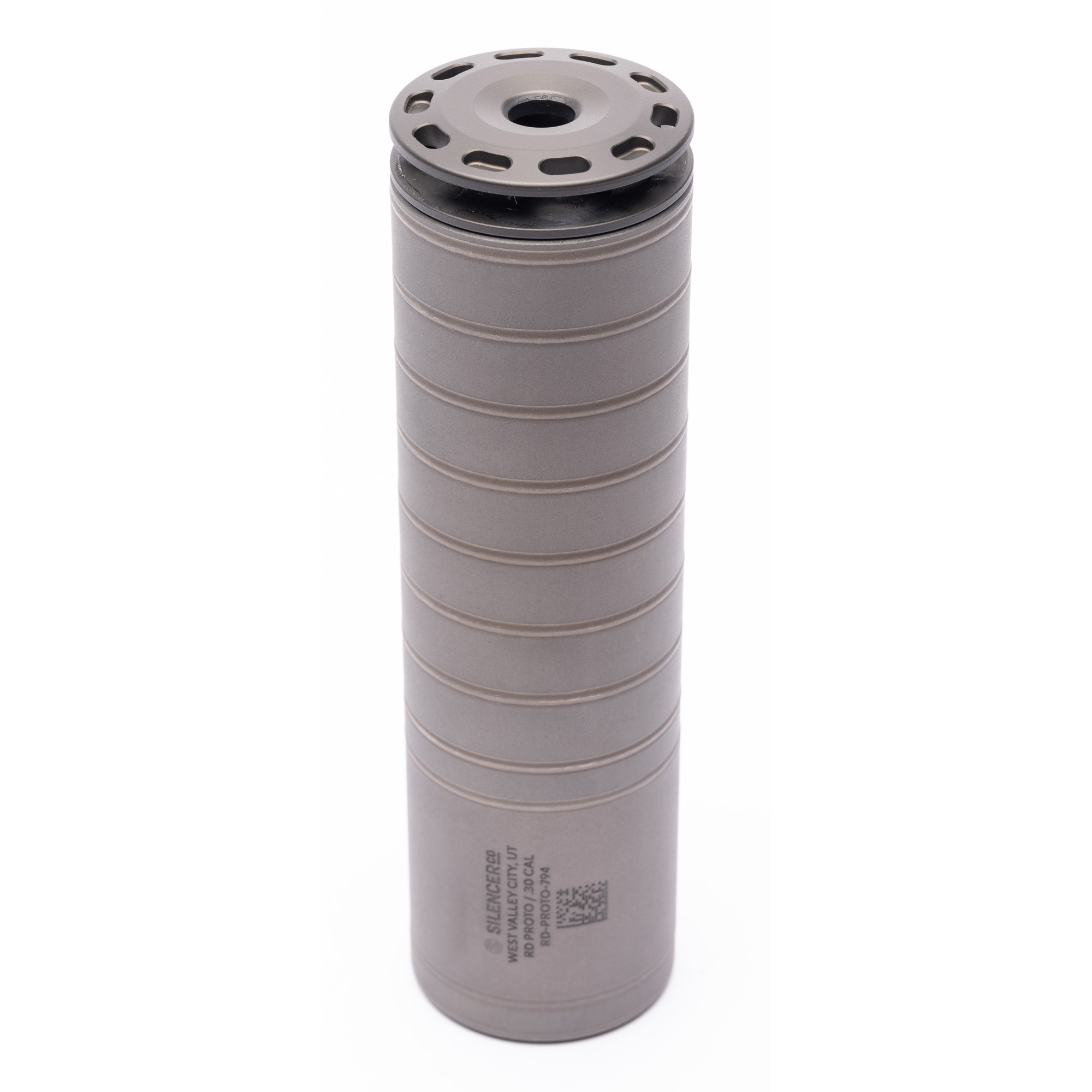 SilencerCo Scythe Suppressor 30 Caliber Titanium – Gray