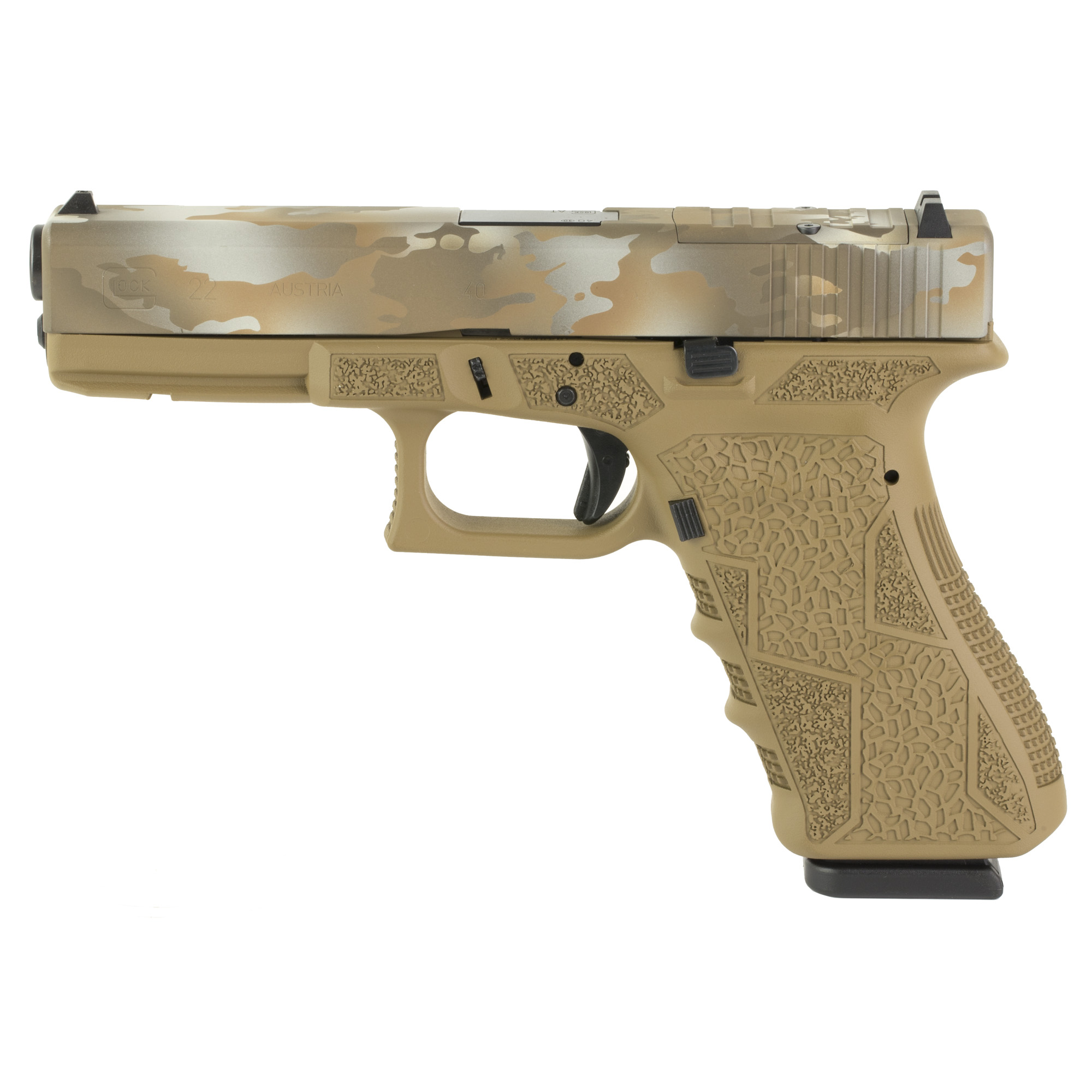 Glock 22 Striker Fired 4.49″ 40 S&W 15rd Fixed Sights – MultiCam Flat Dark Earth