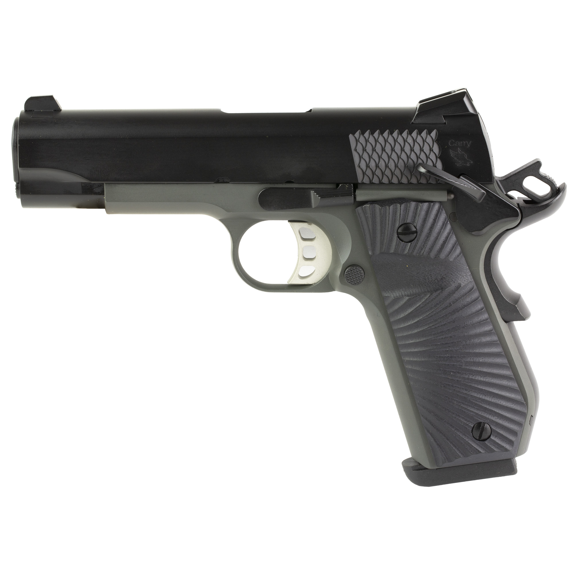 Tisas 1911 Carry B9BA Stingray 4.25″ 9mm 10rd Novak – Black, Gray