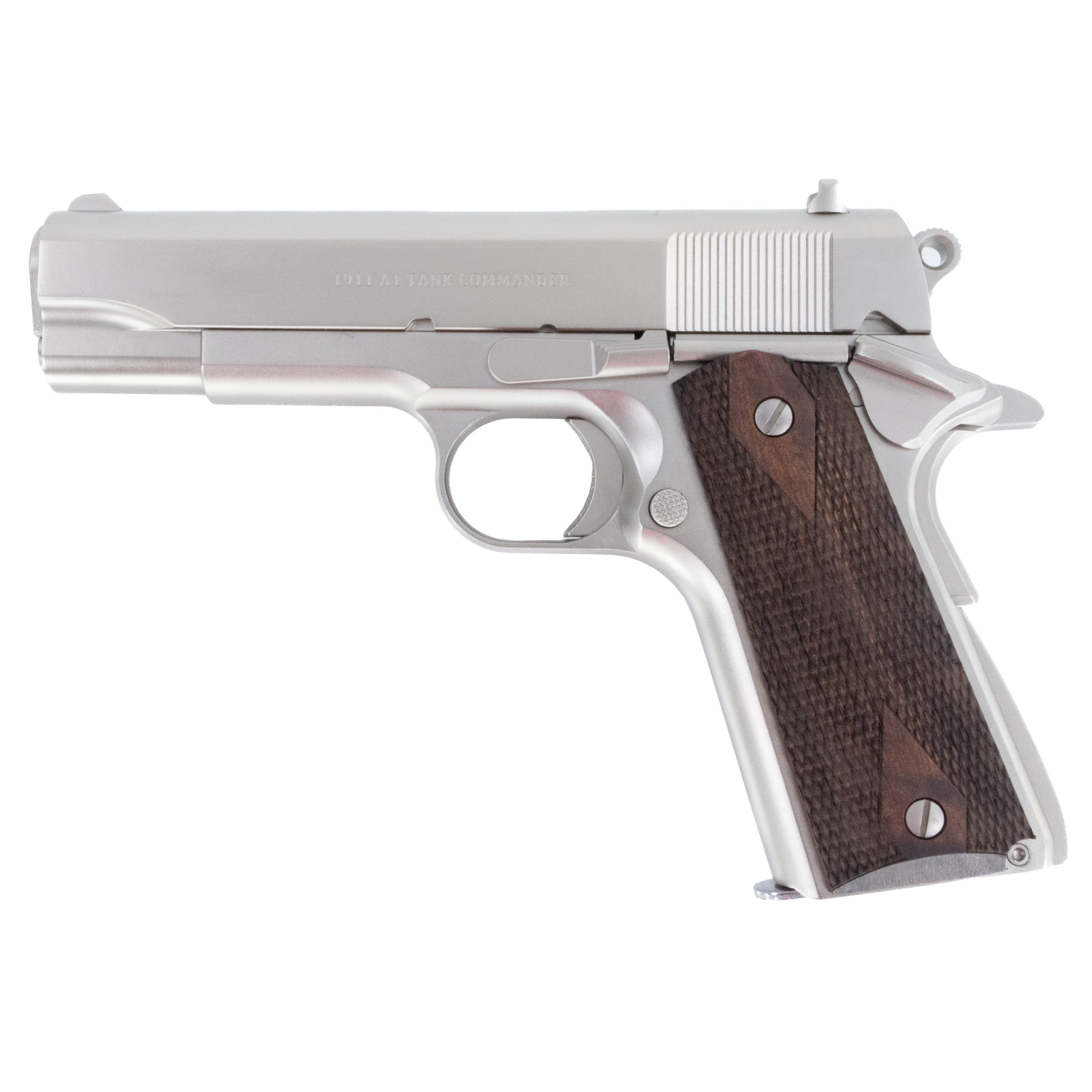 Tisas 1911 Tank Commander 4.25″ 45 ACP 7rd Fixed Sights – Nickel