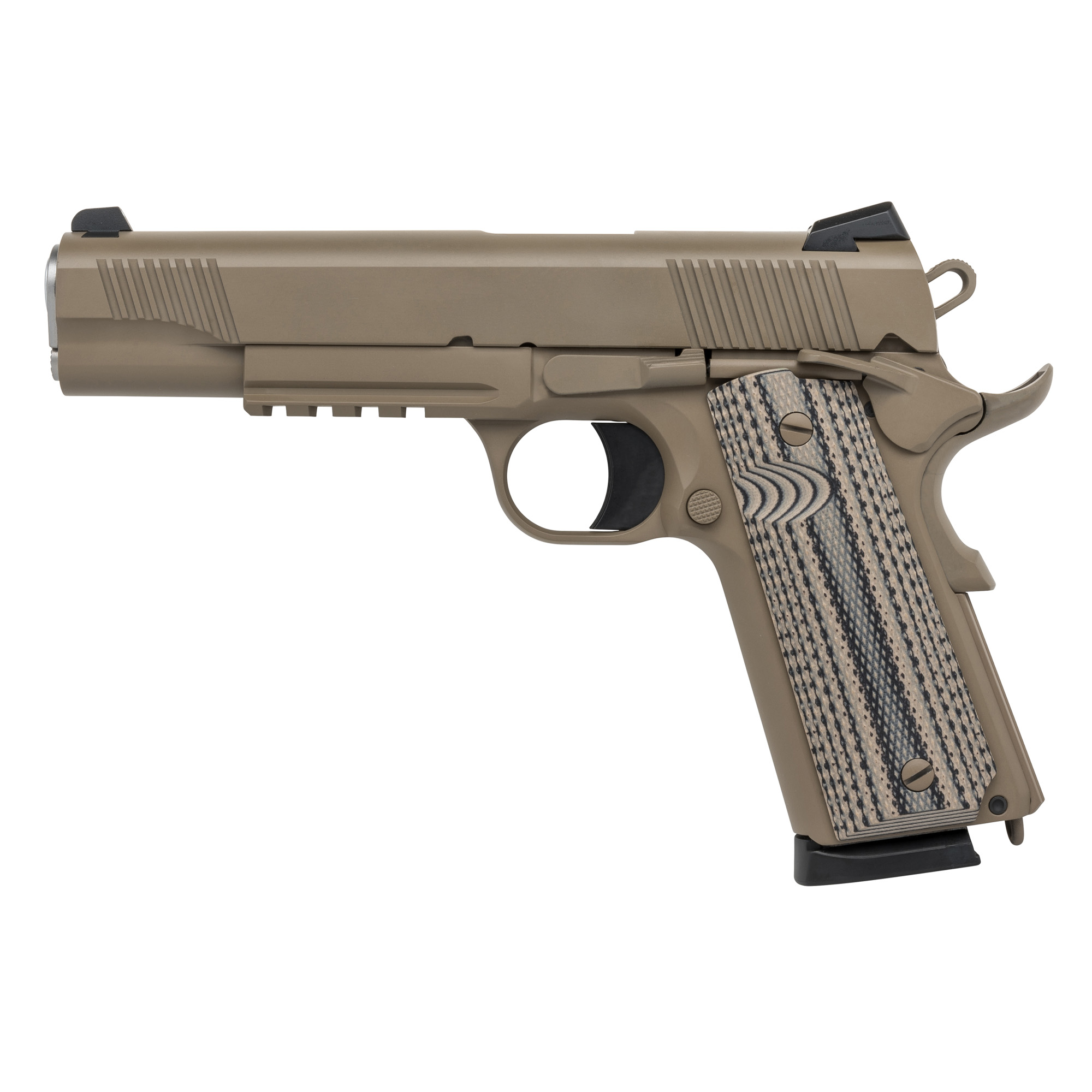 Tisas 1911 Raider B45R 5″ 45 ACP 8rd Novak – Flat Dark Earth