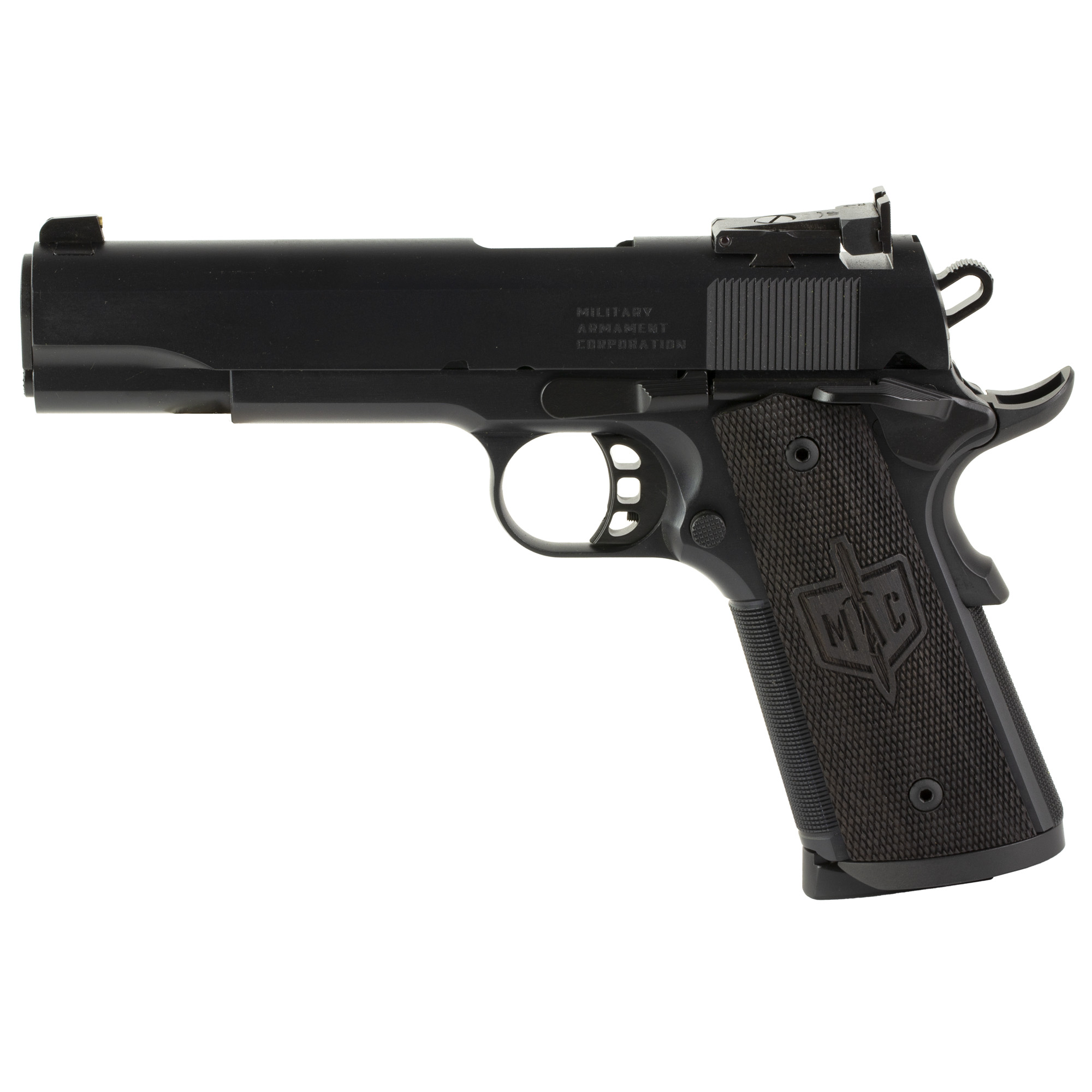 Military Arms Corporation MAC 1911 JSOC 5″ 45 ACP 8rd Adjustable Black Blade Rear & Ramped Front Sight – Black