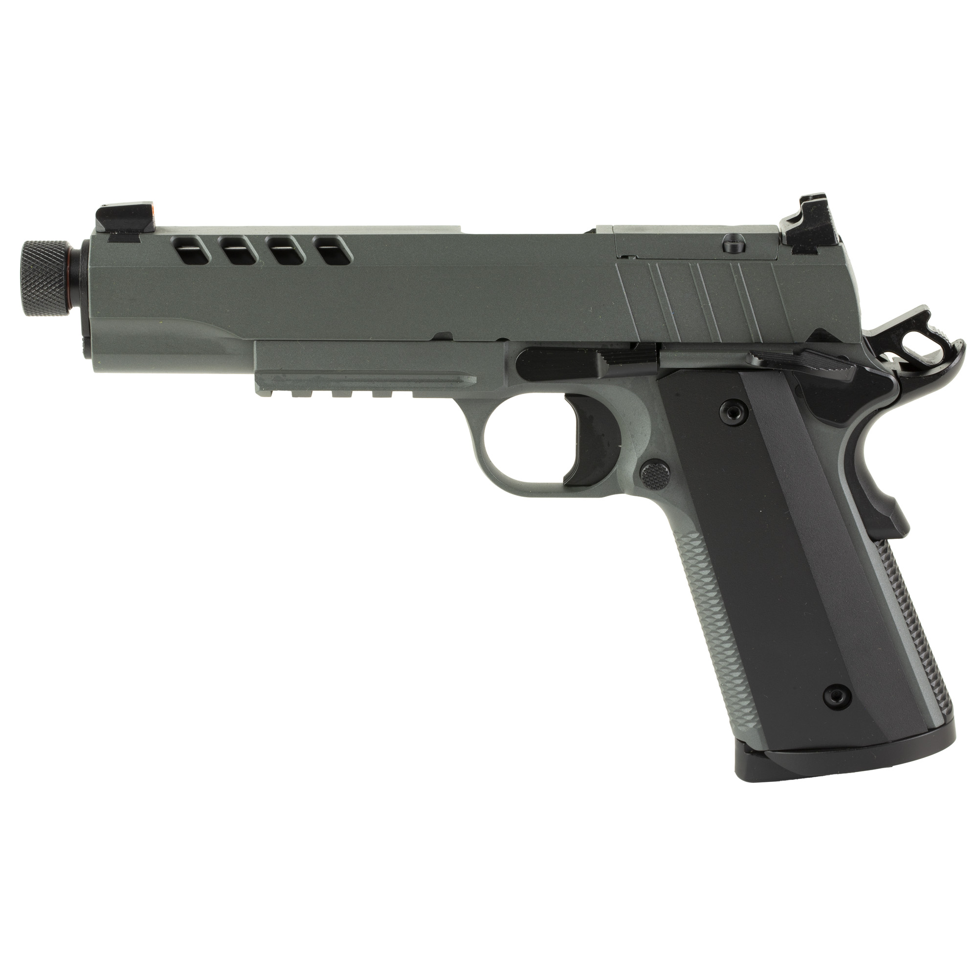 Tisas 1911 Night Stalker SF 5.55″ 45 ACP 8rd Night Sights – Gray