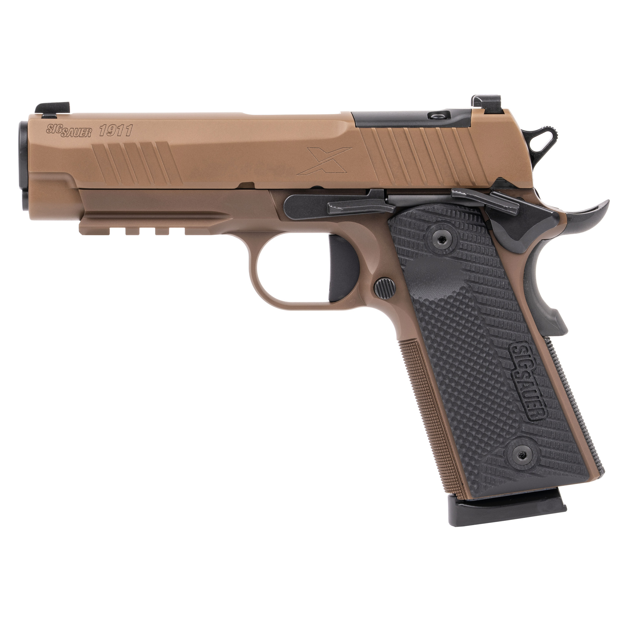 Sig Sauer 1911 X Carry 4.25″ 45 ACP 8rd Night Sights – Black, Coyote