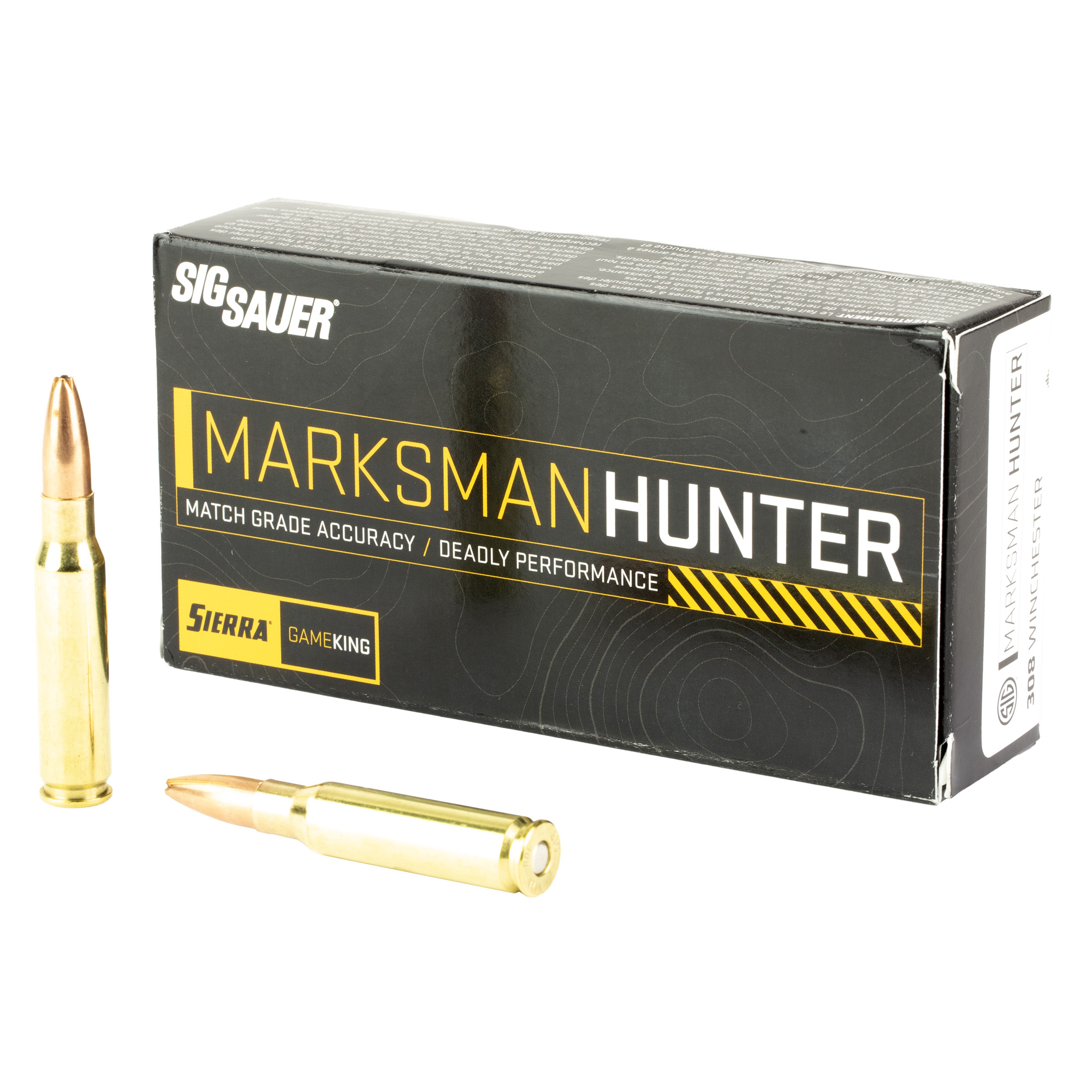 Sig Sauer Marksman Hunter Gameking 308 Winchester 165gr Boat Tail Hollow Point – 20rd