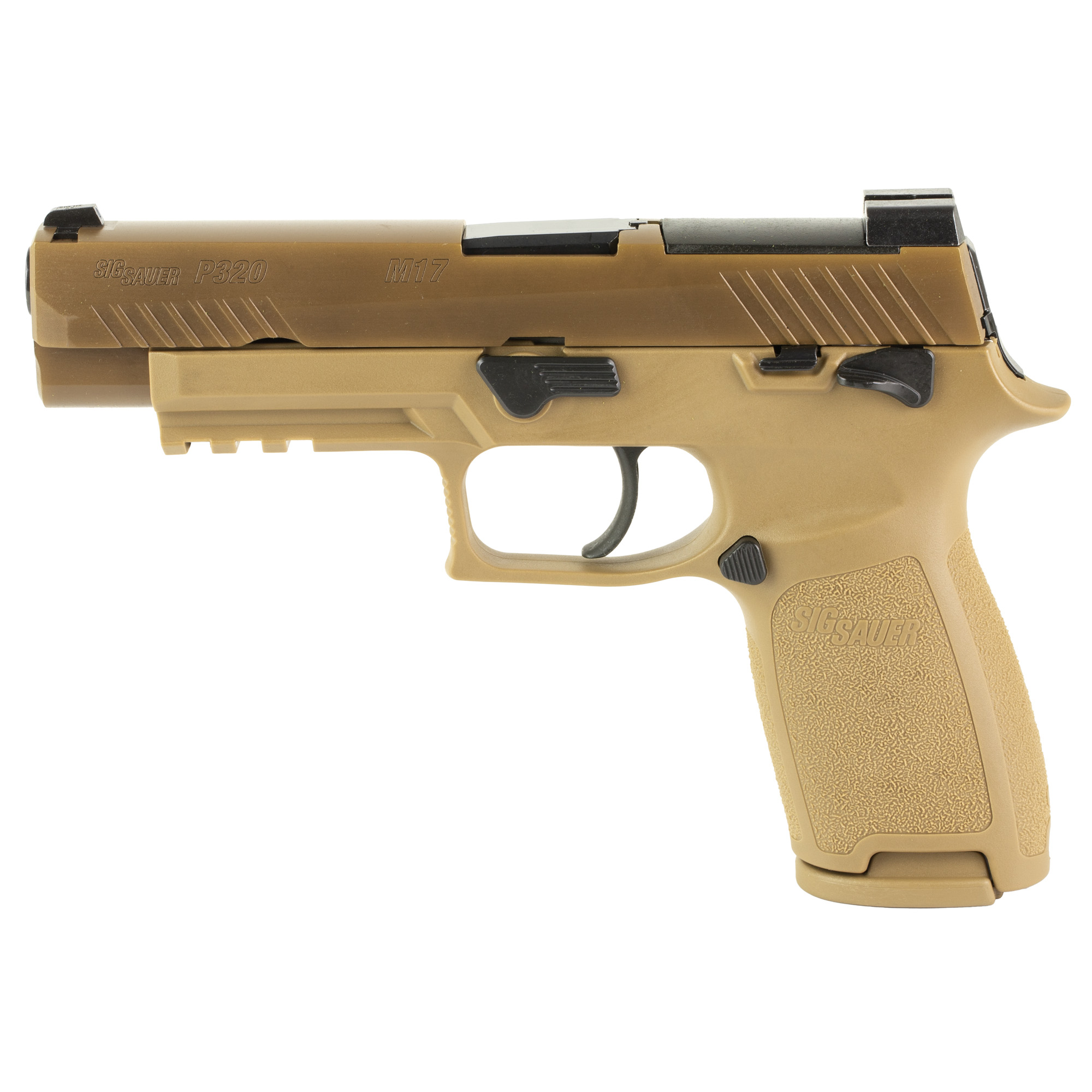 Sig Sauer P320 M17 Striker Fired 4.7″ 9mm 10rd Siglite Night Sights – Coyote