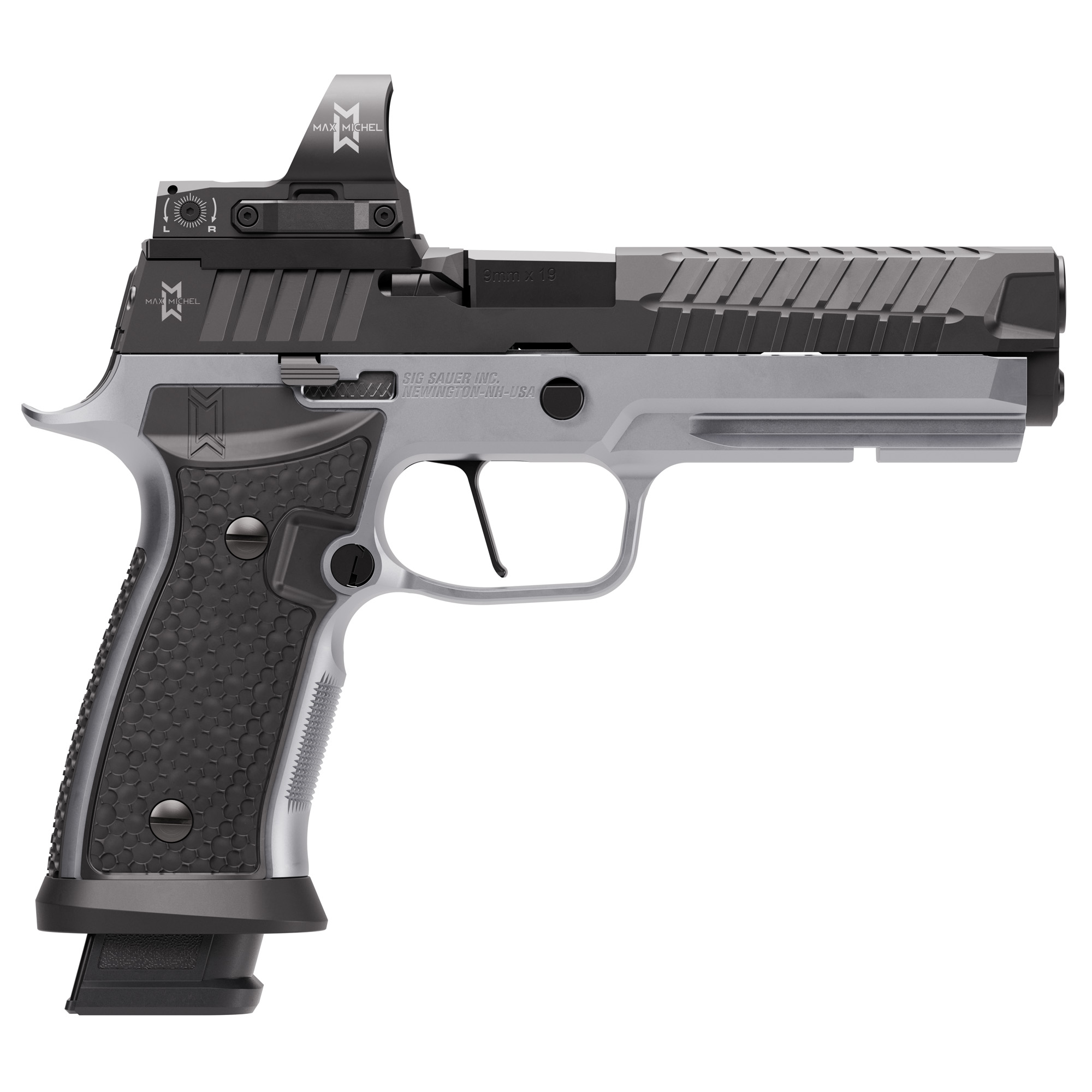Sig Sauer P320 MAX SXG Striker Fired 5" 9mm 21rd - Black, Silver-img-1