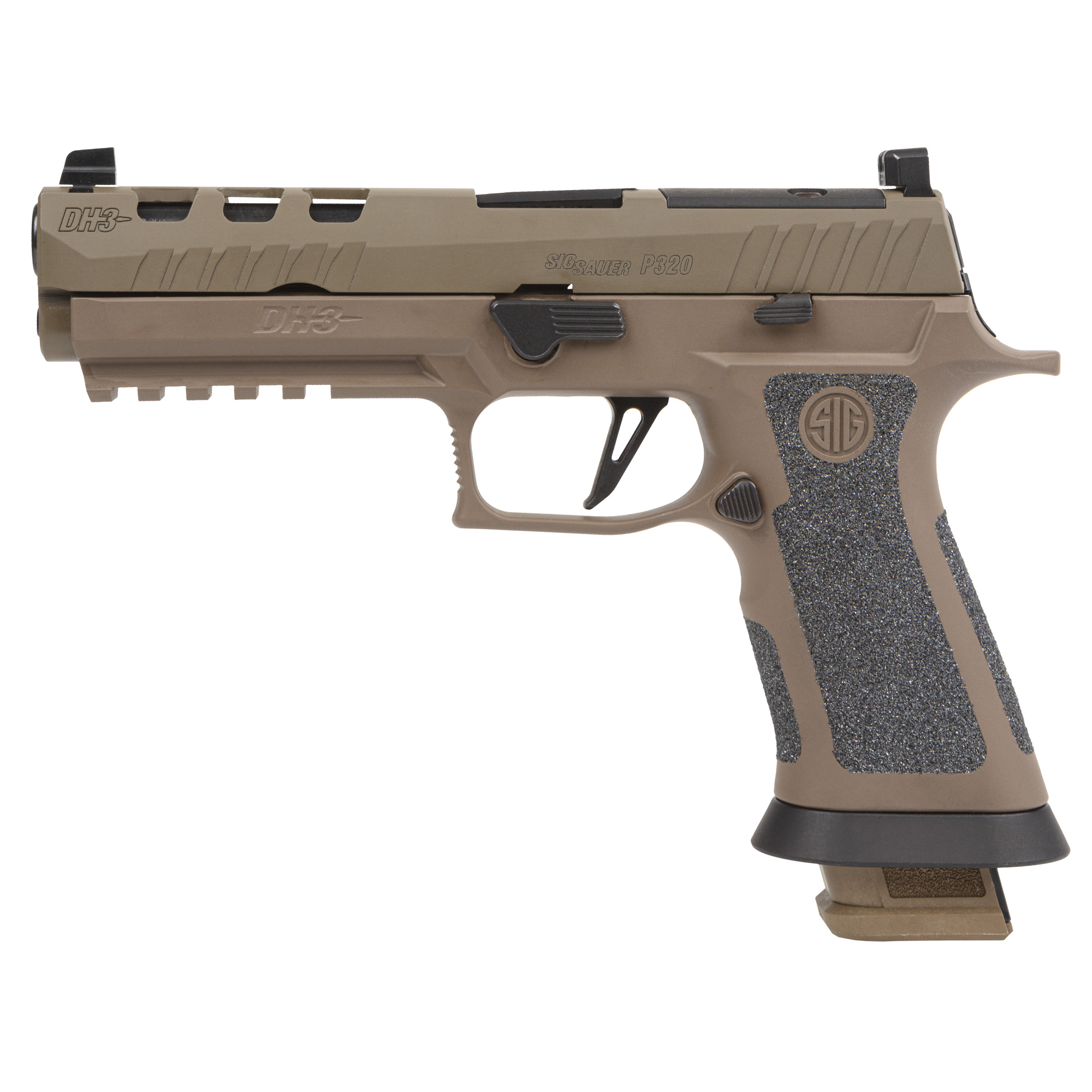 Sig Sauer P320 X5 DH3 Striker Fired 5″ 9mm 21rd Night Sights – Black, Coyote