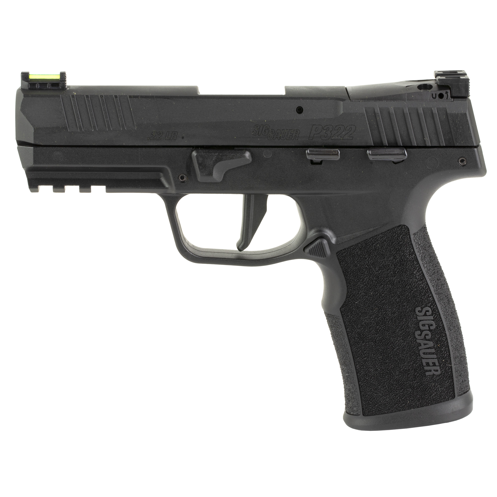 Sig Sauer P322 Single Action Only 4″ 22 LR 10rd Fiber Optic – Black