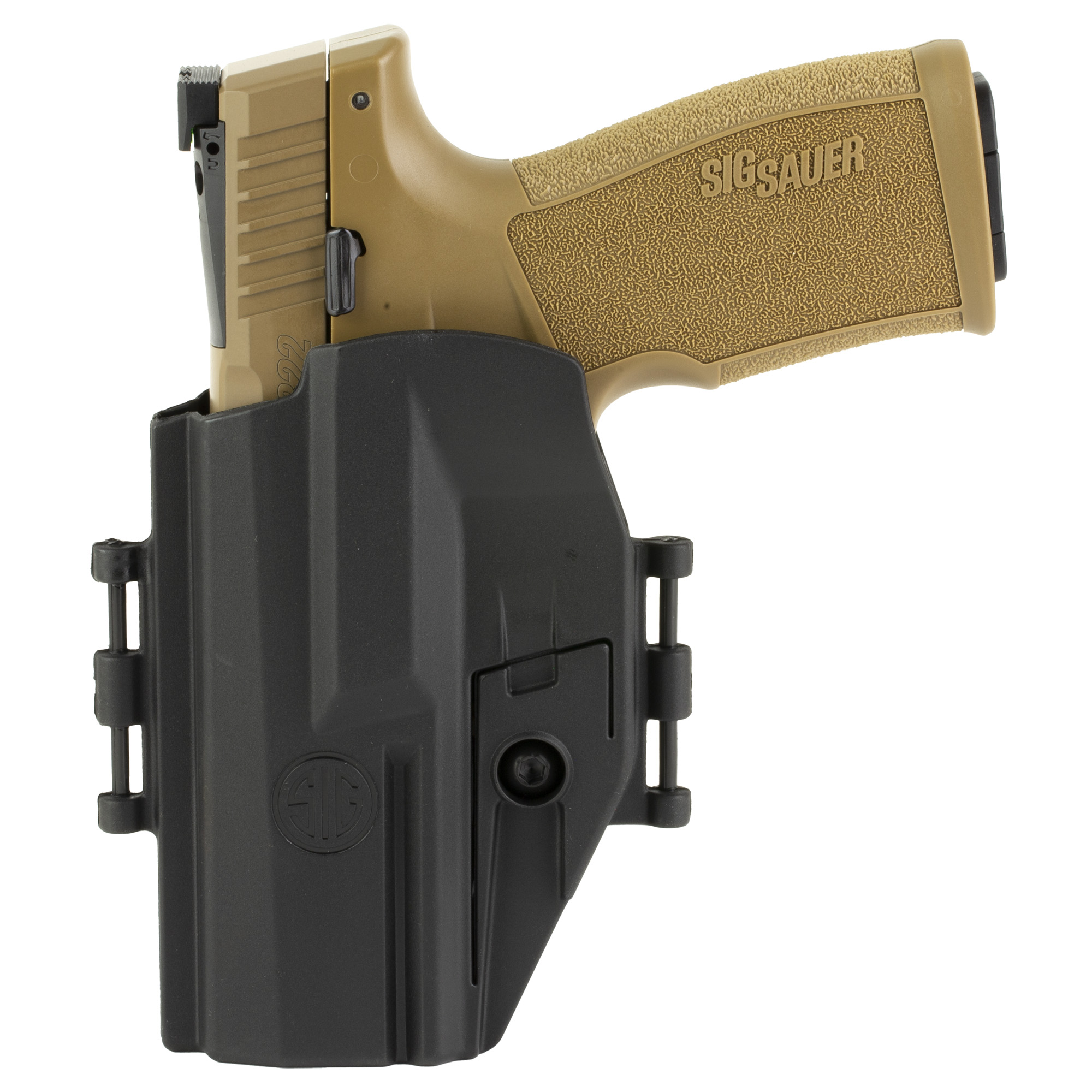 Sig Sauer P322 Tacpac Single Action Only 4″ 22 LR 20rd Fiber Optic – Coyote