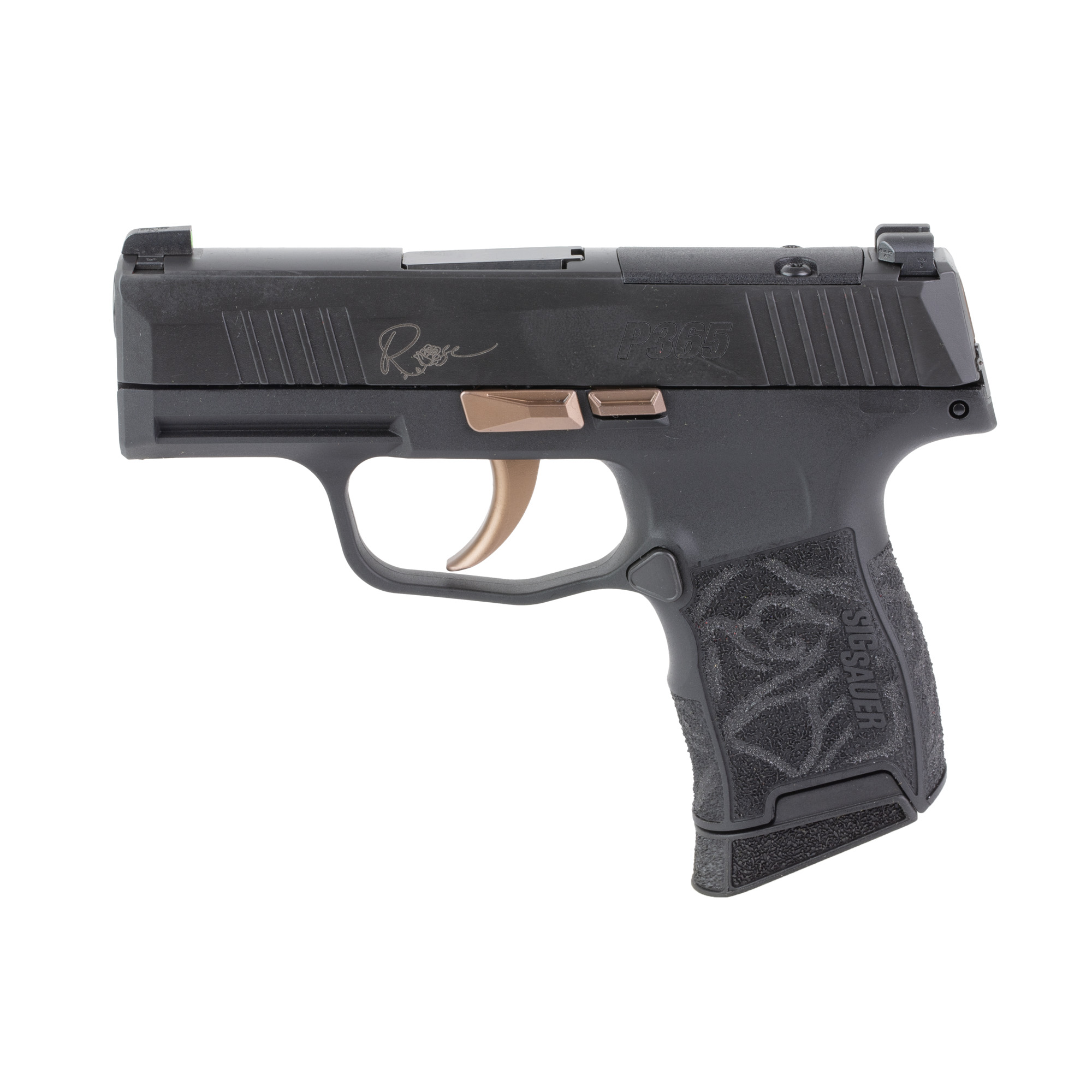 Sig Sauer P365 Rose Striker Fired 3.1" 380 ACP 10 Rounds Night Sights - Bla-img-1