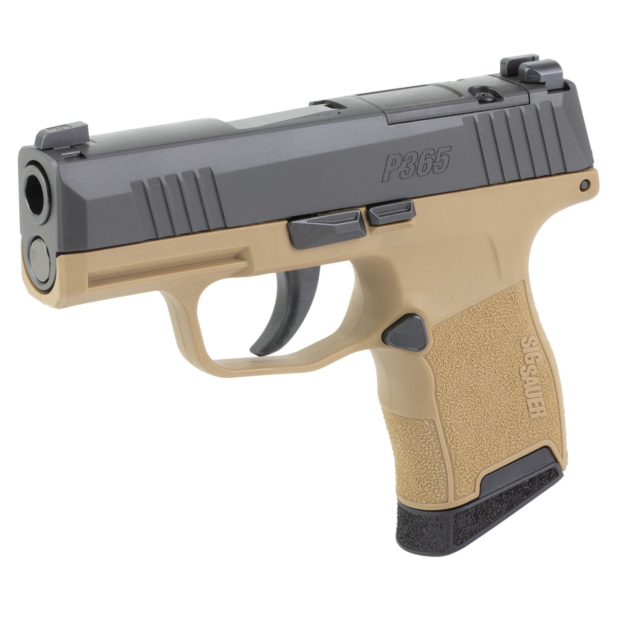 Sig Sauer P365 Striker Fired 3.1" 9mm 10rd Night Sights - Black, Coyote-img-2