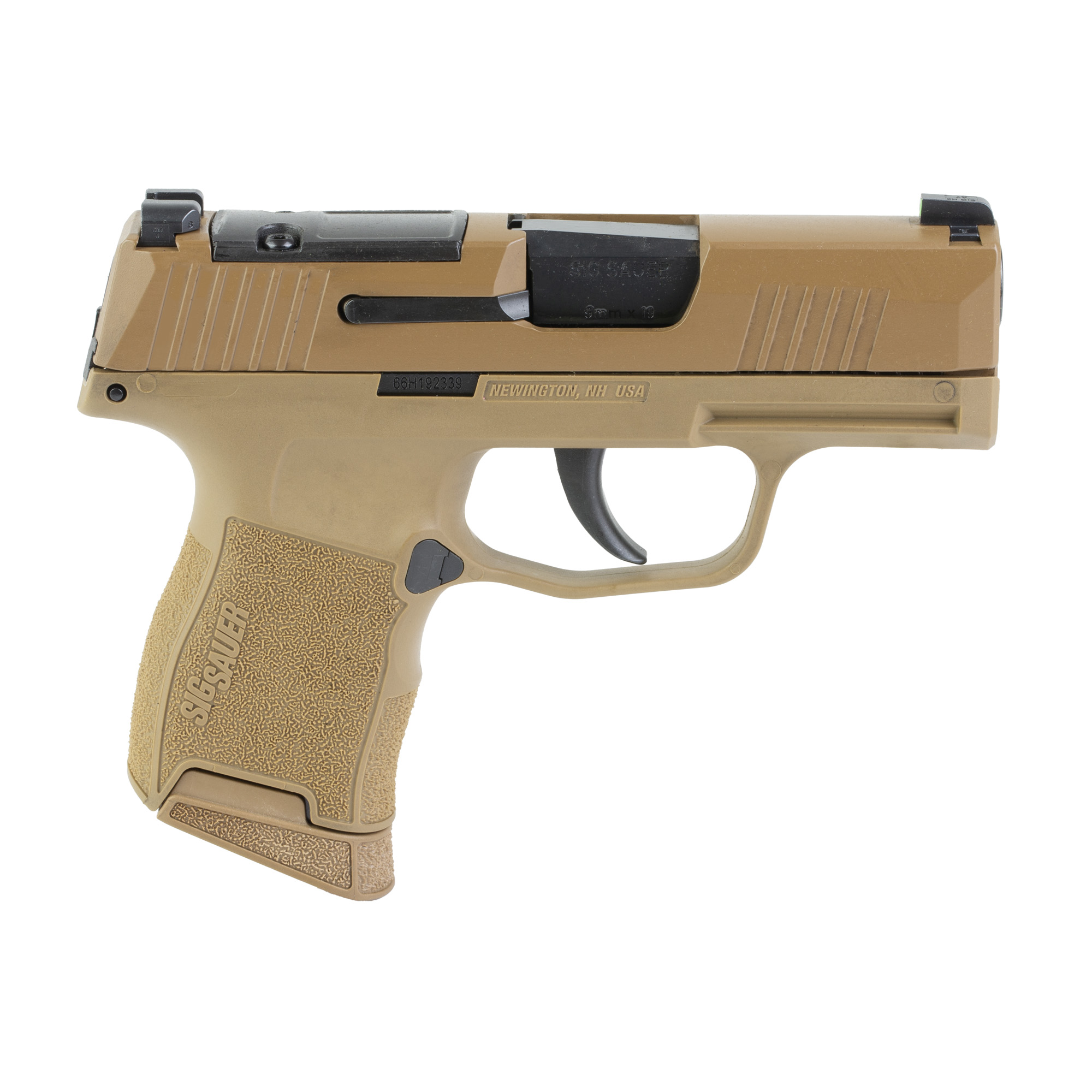 Sig Sauer P365 Striker Fired 3.1" 9MM 10 Rounds Night Sights - Coyote-img-1