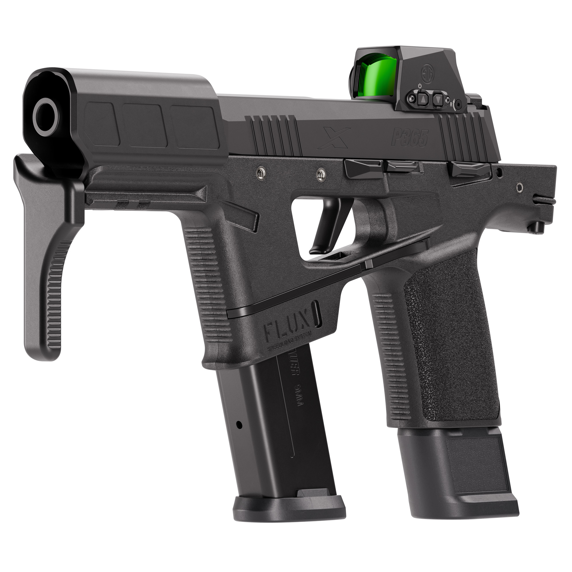 Sig Sauer P365 FLUX Striker Fired 6" 9MM 25 Rounds - Black-img-2