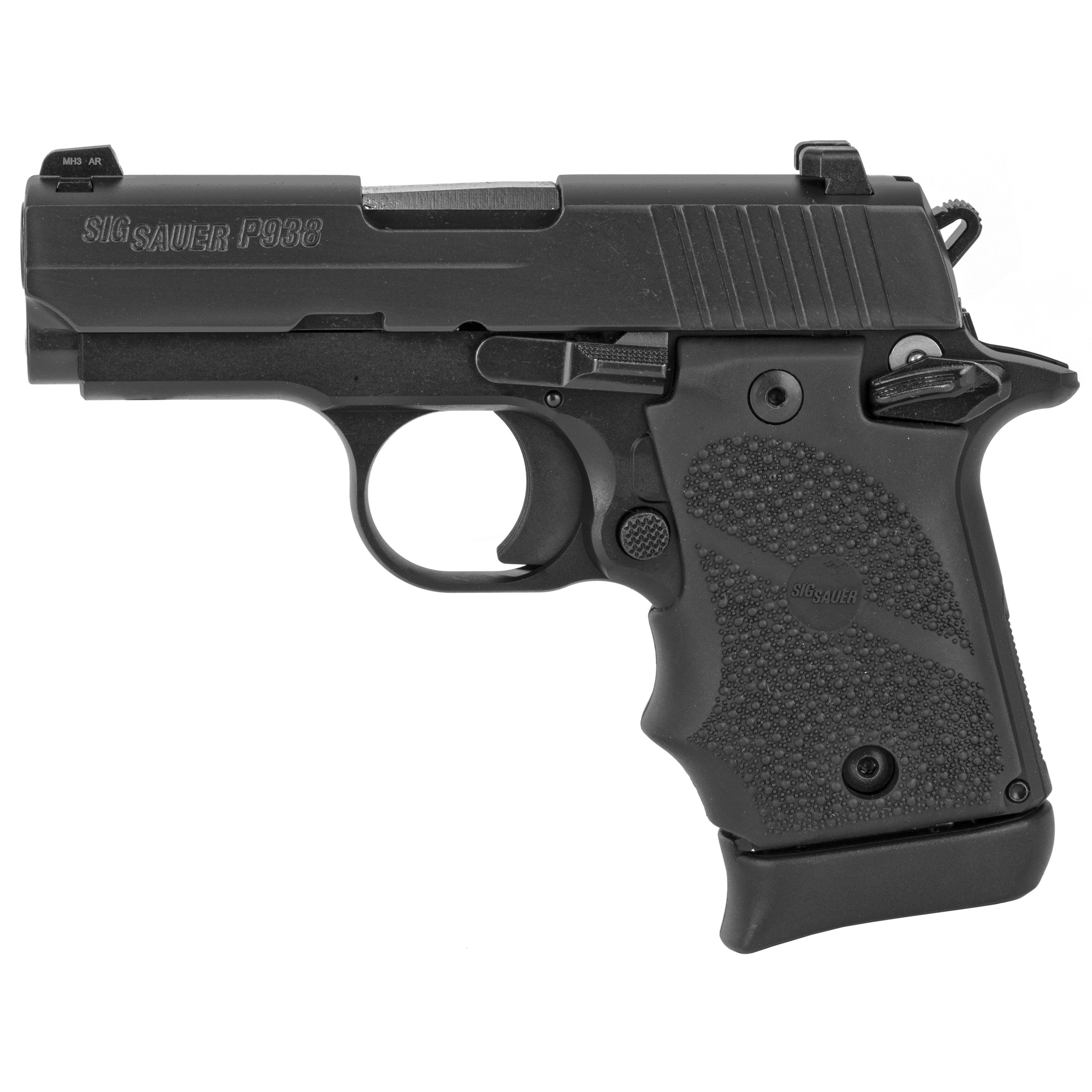 Sig Sauer P938 BRG Micro Compact Single Action Only 3″ 9mm 7rd Night Sights – Black