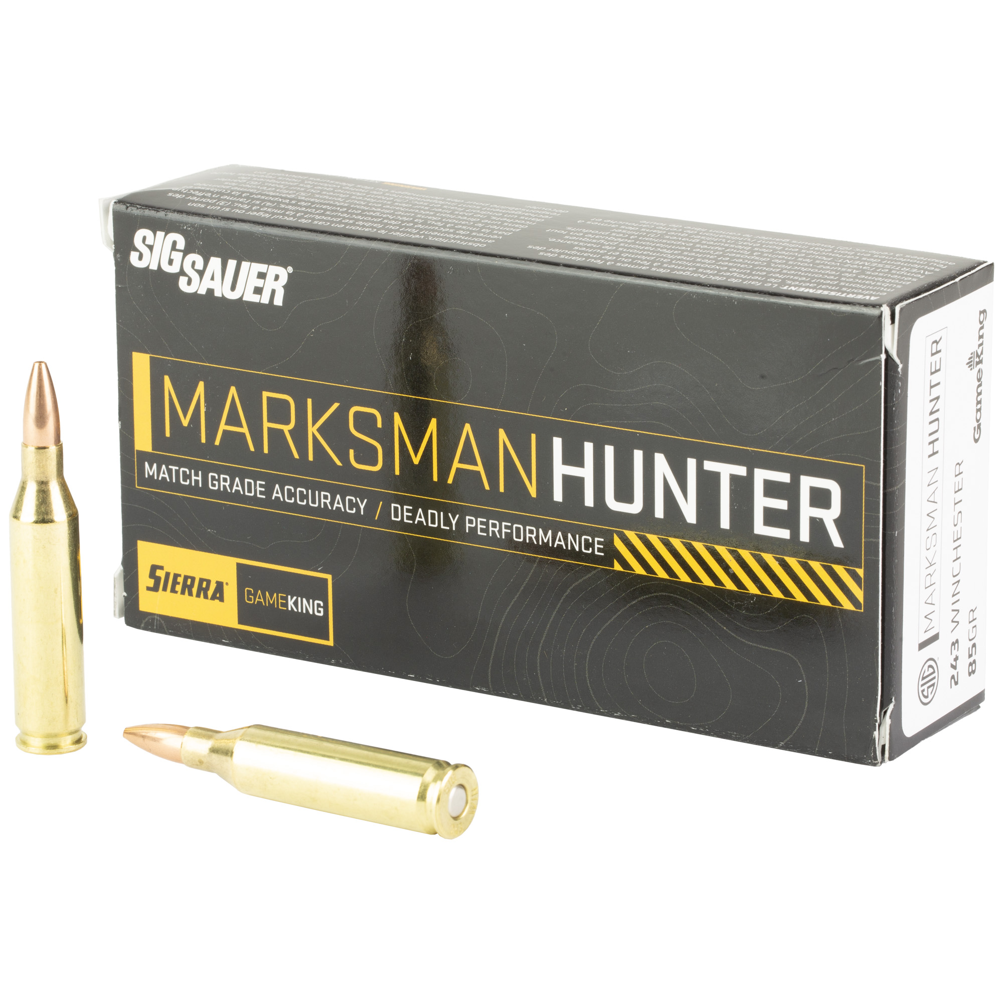 Sig Sauer Marksman Hunter Gameking 243 Winchester 85gr Boat Tail Hollow Point – 20rd