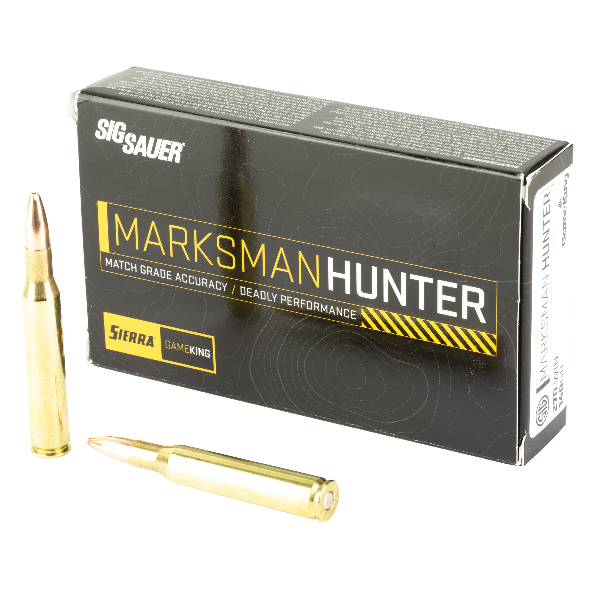 Sig Sauer Marksman Hunter Gameking 270 Winchester 140gr Boat Tail Hollow Point – 20rd