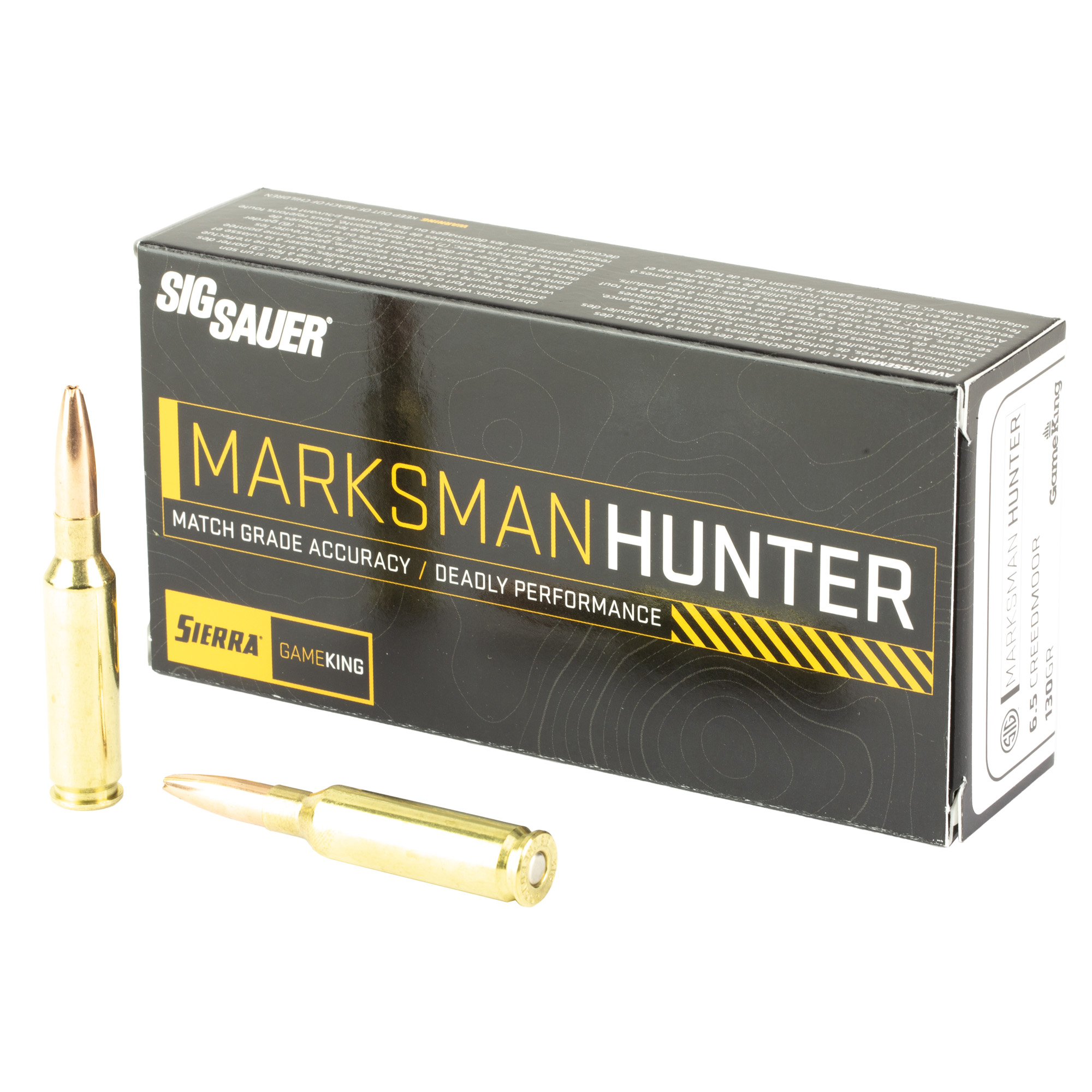 Sig Sauer Marksman Hunter Gameking 6.5 Creedmoor 130gr Boat Tail Hollow Point – 20rd