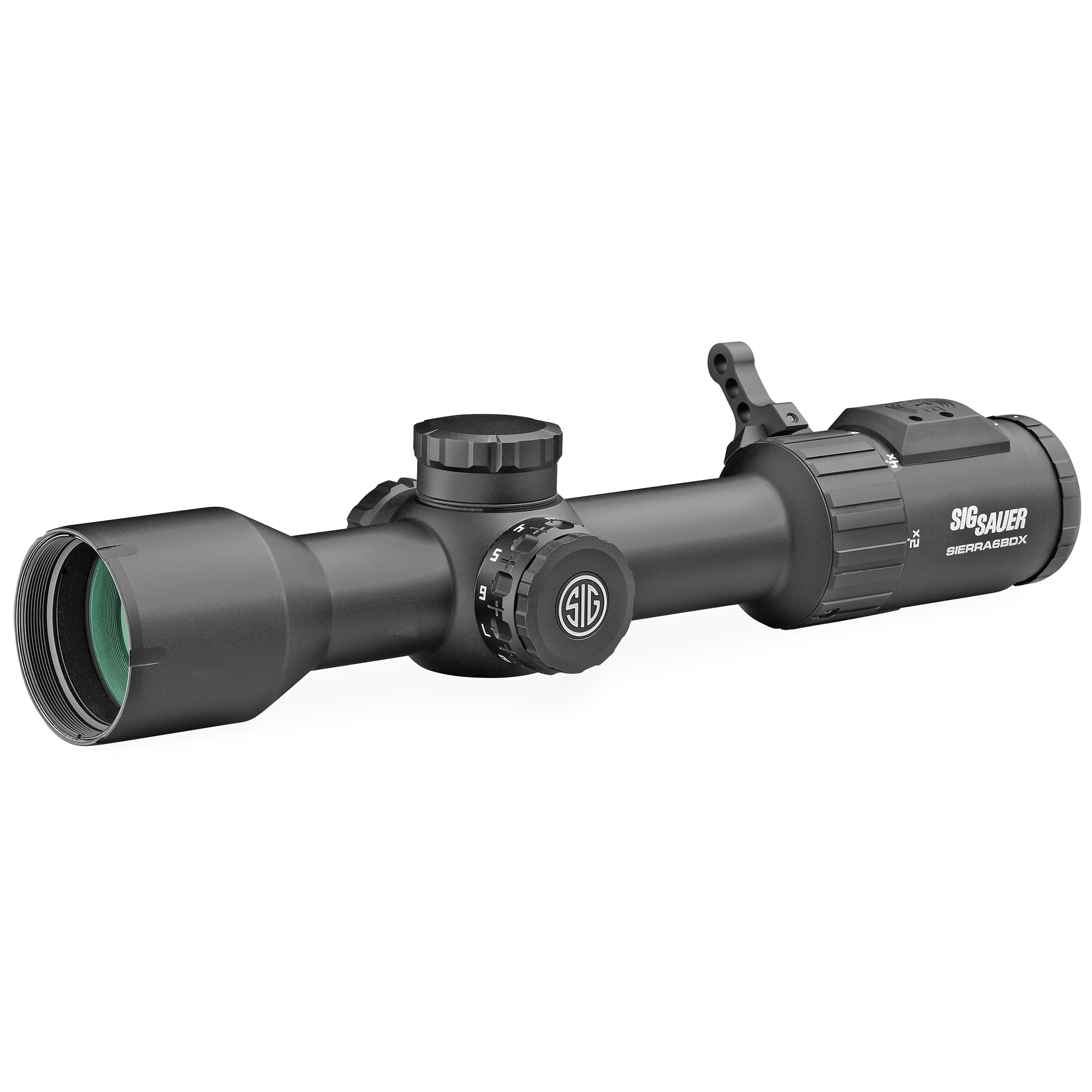 Sig Sauer SIERRA6 BDX DIGITAL DEV-L BALLISTIC RETICLE W/ 194 LEDS 2-12X Rifle Scope 30mm – Black