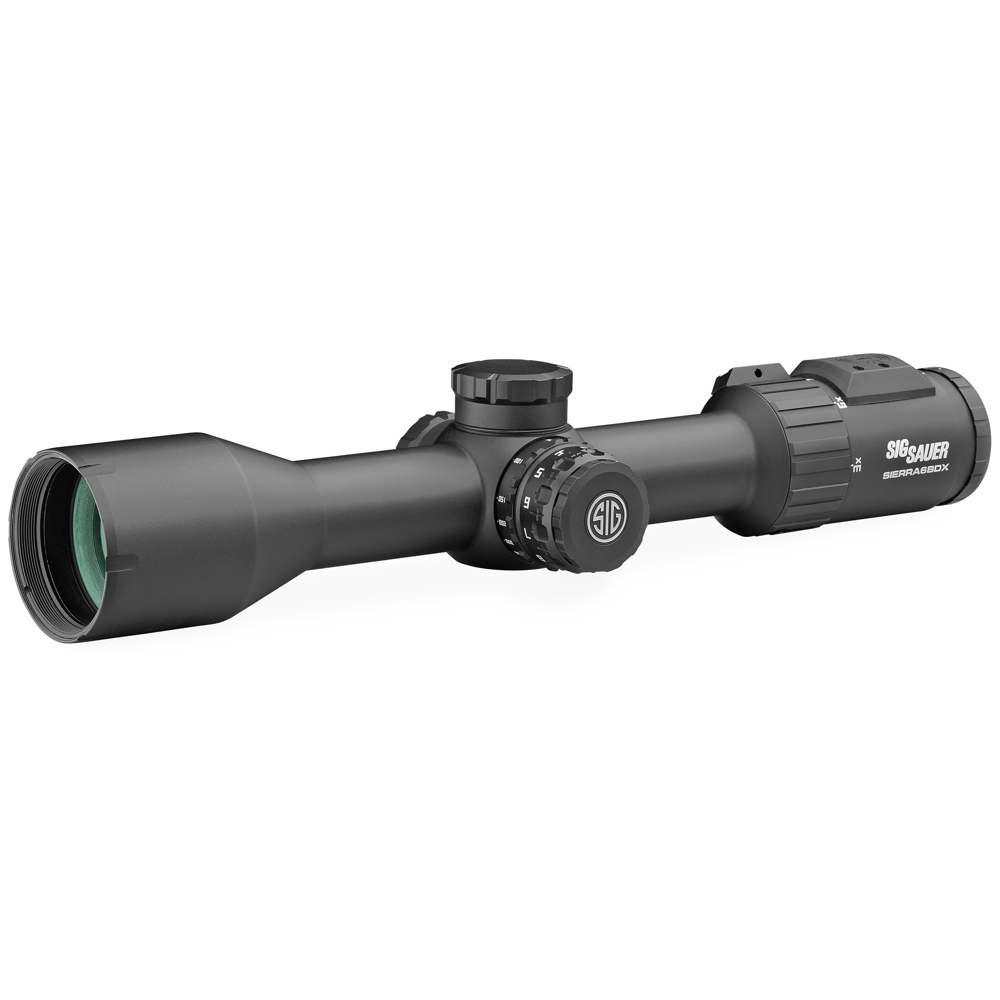 Sig Sauer SIERRA6 BDX DIGITAL DEV-L BALLISTIC RETICLE W/ 194 LEDS 3-18X Rifle Scope 30mm – Black