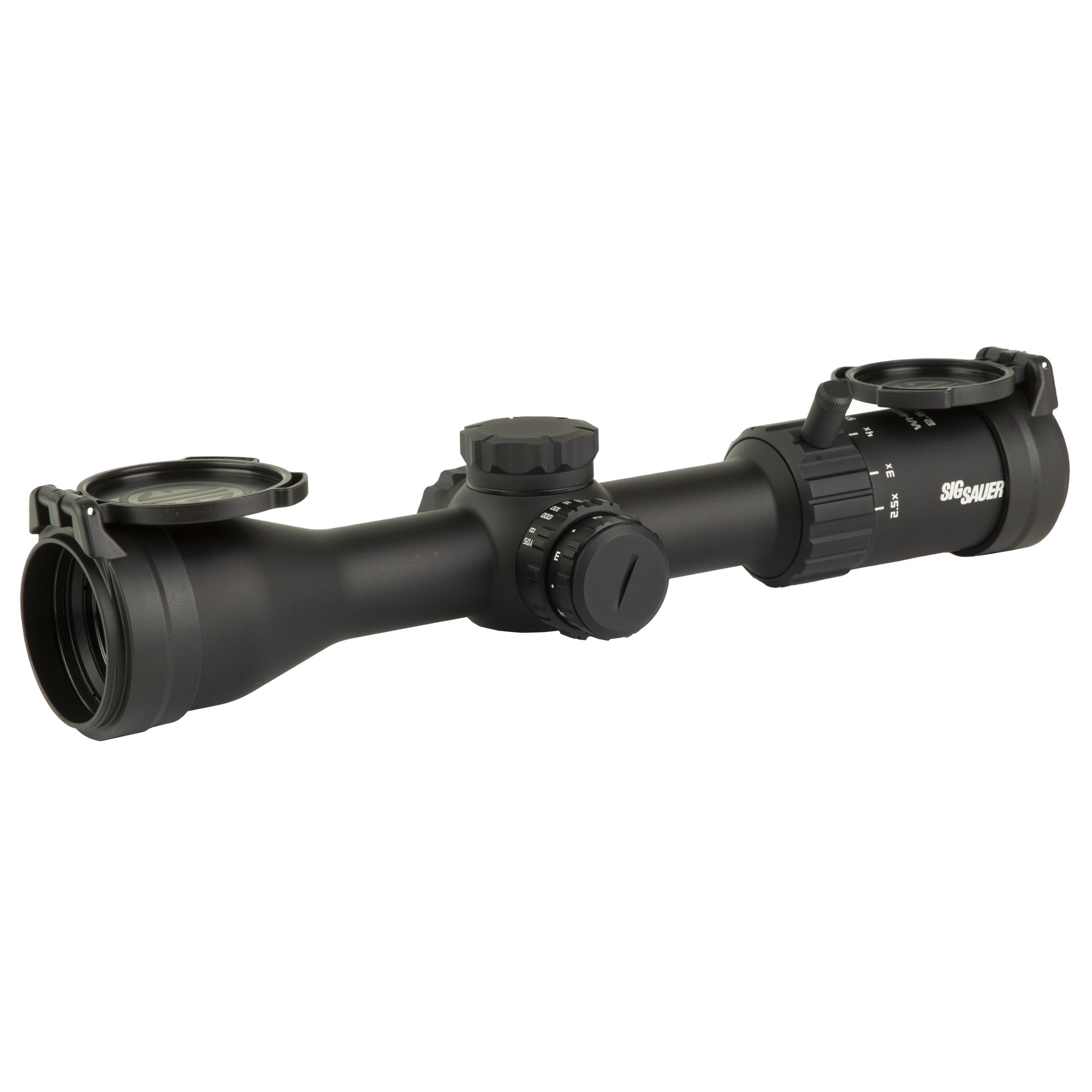 Sig Sauer Whiskey 4 Hellfire Quadplex Illuminated Reticle 2.5-10X Rifle Scope 30mm – Black