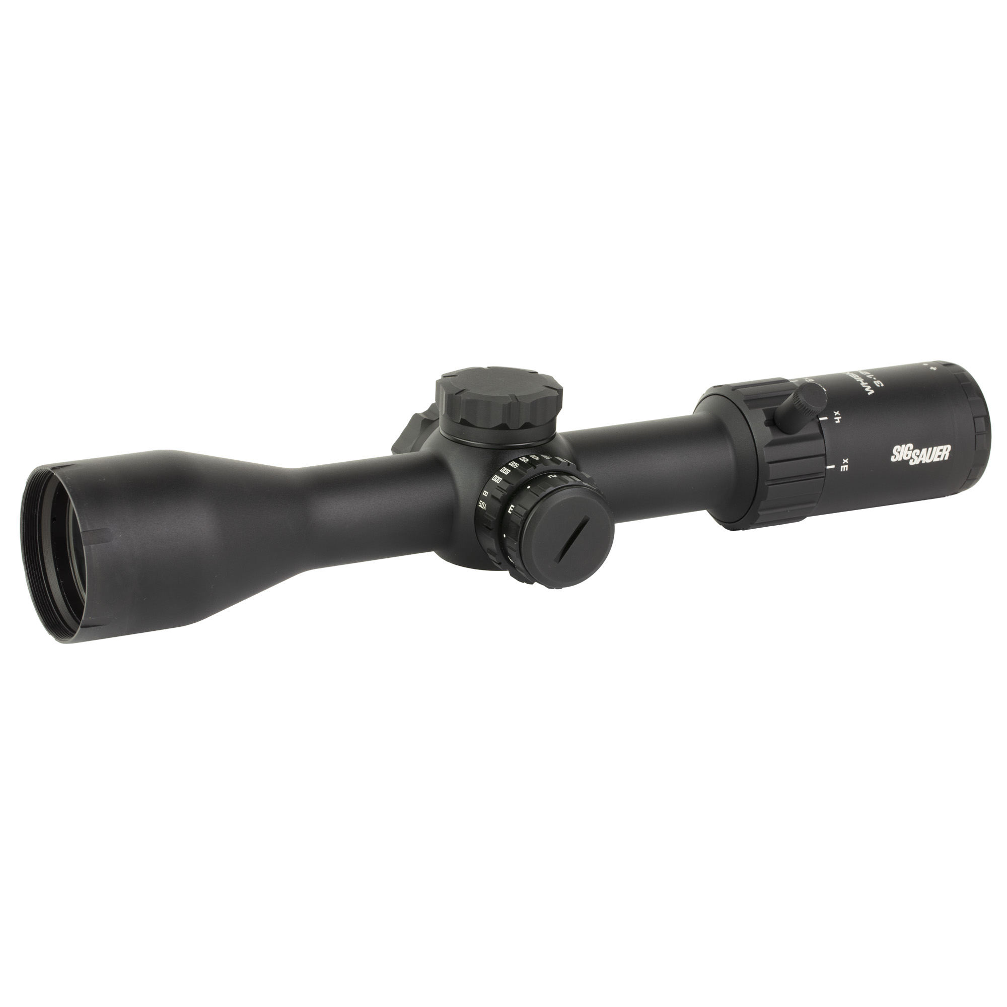 Sig Sauer Whiskey 4 Hellfire Quadplex Illuminated Reticle 3-12X Rifle Scope 30mm – Black