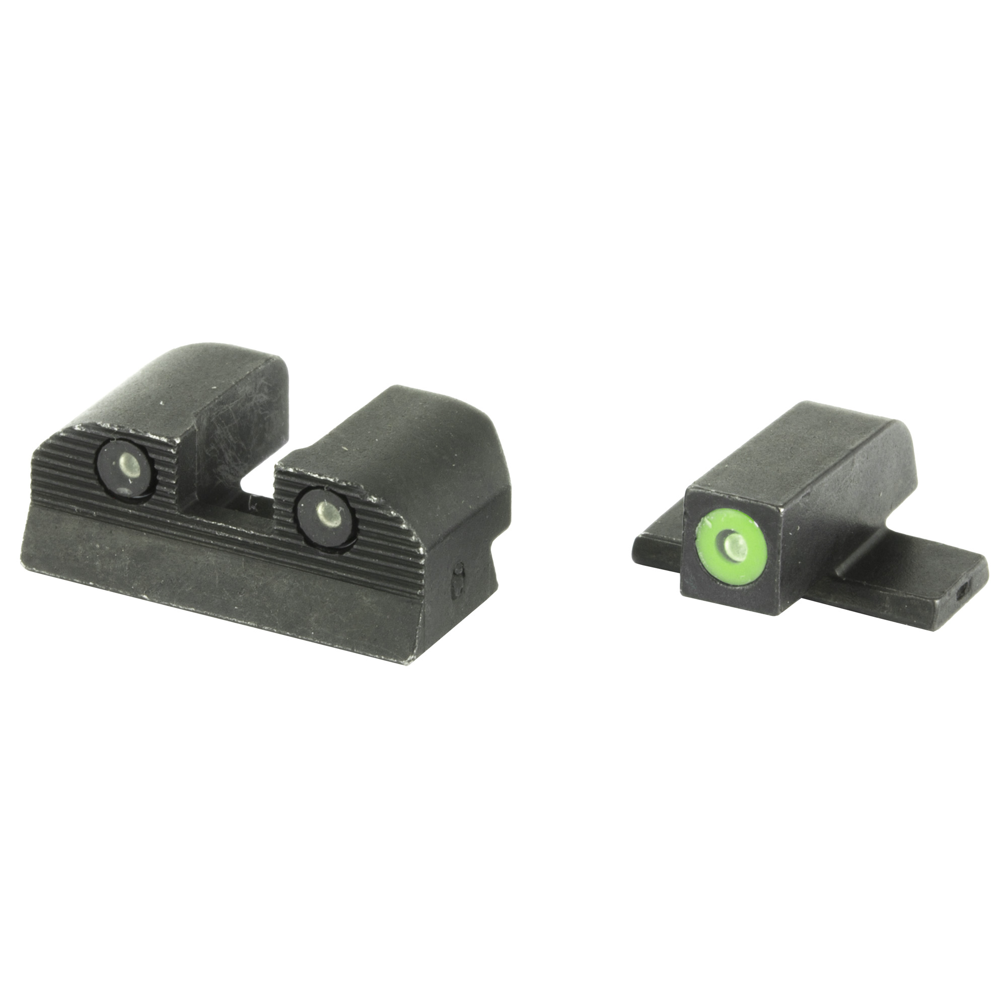 Sig Sauer P220/P226/P227/P938/P320 Full/Compact XRay Square Notch Sight #6 Front, #8 Rear – Green, White Outline