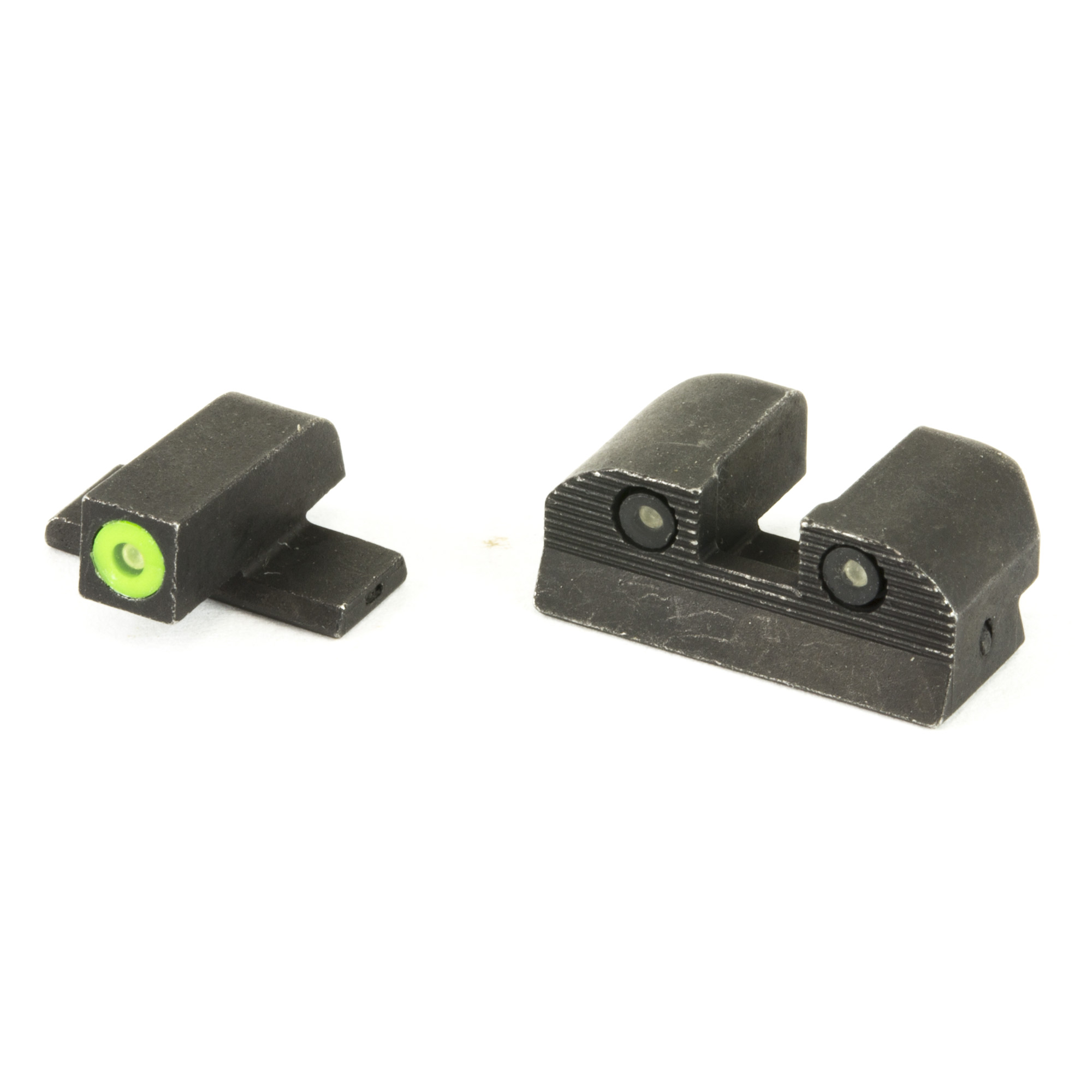 Sig Sauer P224/P226/P228/P229/P239 XRay Square Notch Sight #8 Front, #8 Rear – Green, White Outline