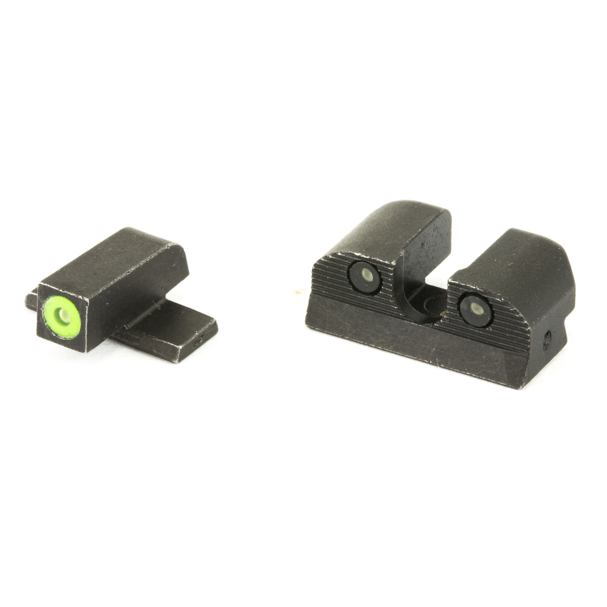 Sig Sauer P224/P226/P228/P229/P239 XRay Round Notch Sight #8 Front, #8 Rear – Green, White Outline