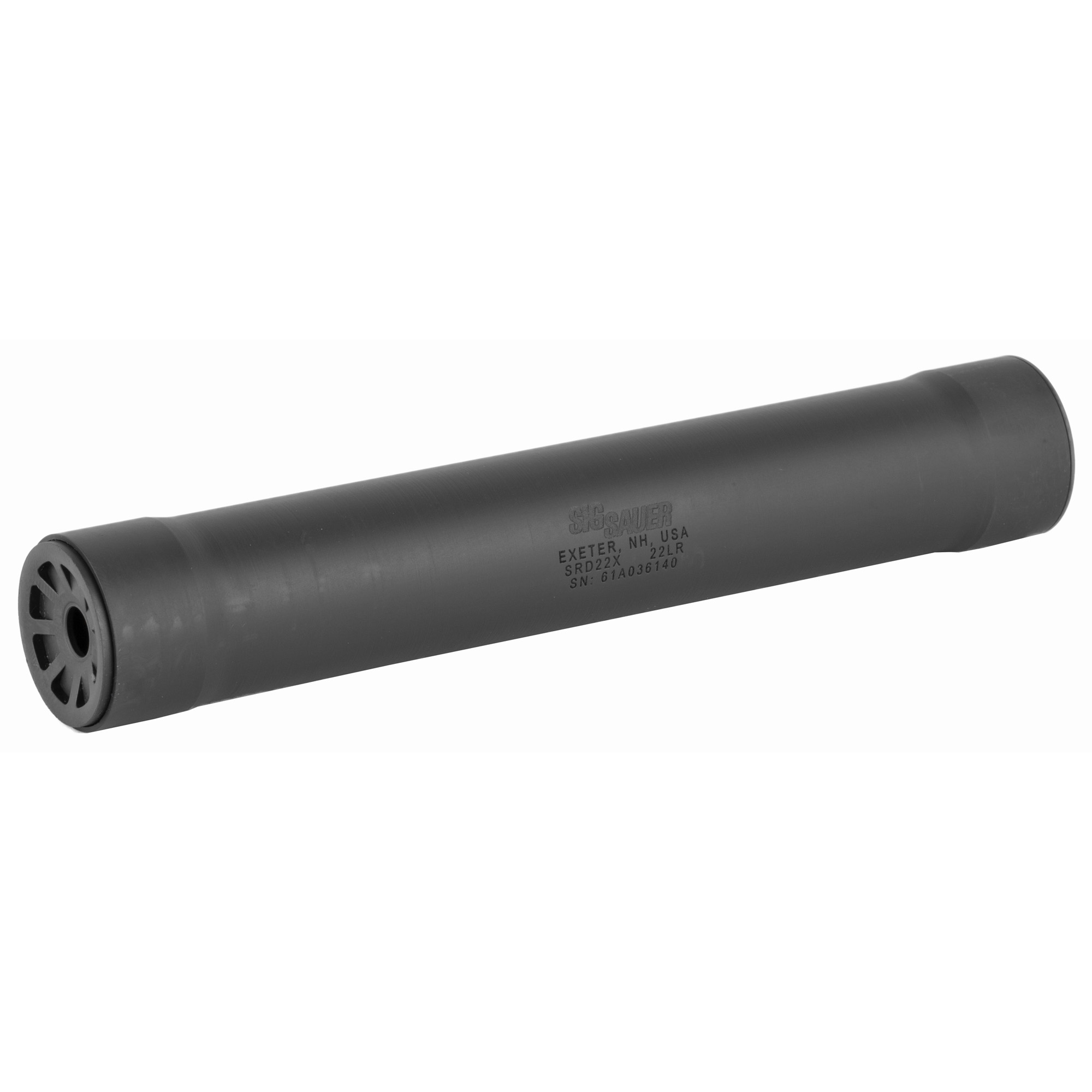 Sig Sauer SRD22X Suppressor 6.2″ 22LR, 17HMR, 22MAG Titanium – Black