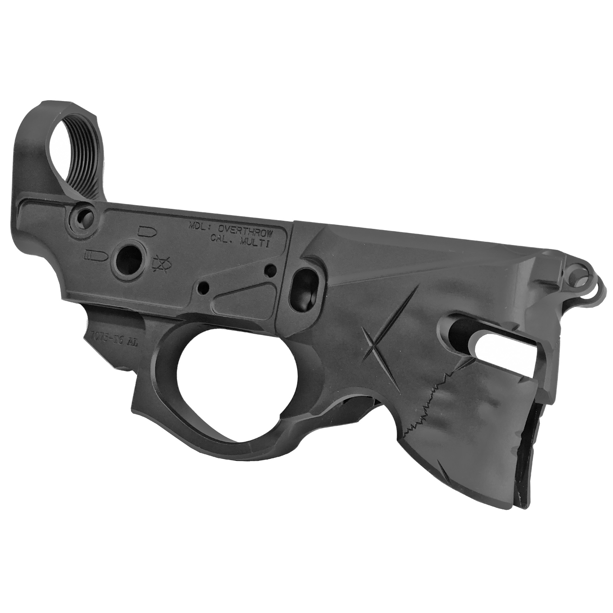 Sharps Bros. SBLR07 Overthrow Stripped Lower Receiver Multi – Black