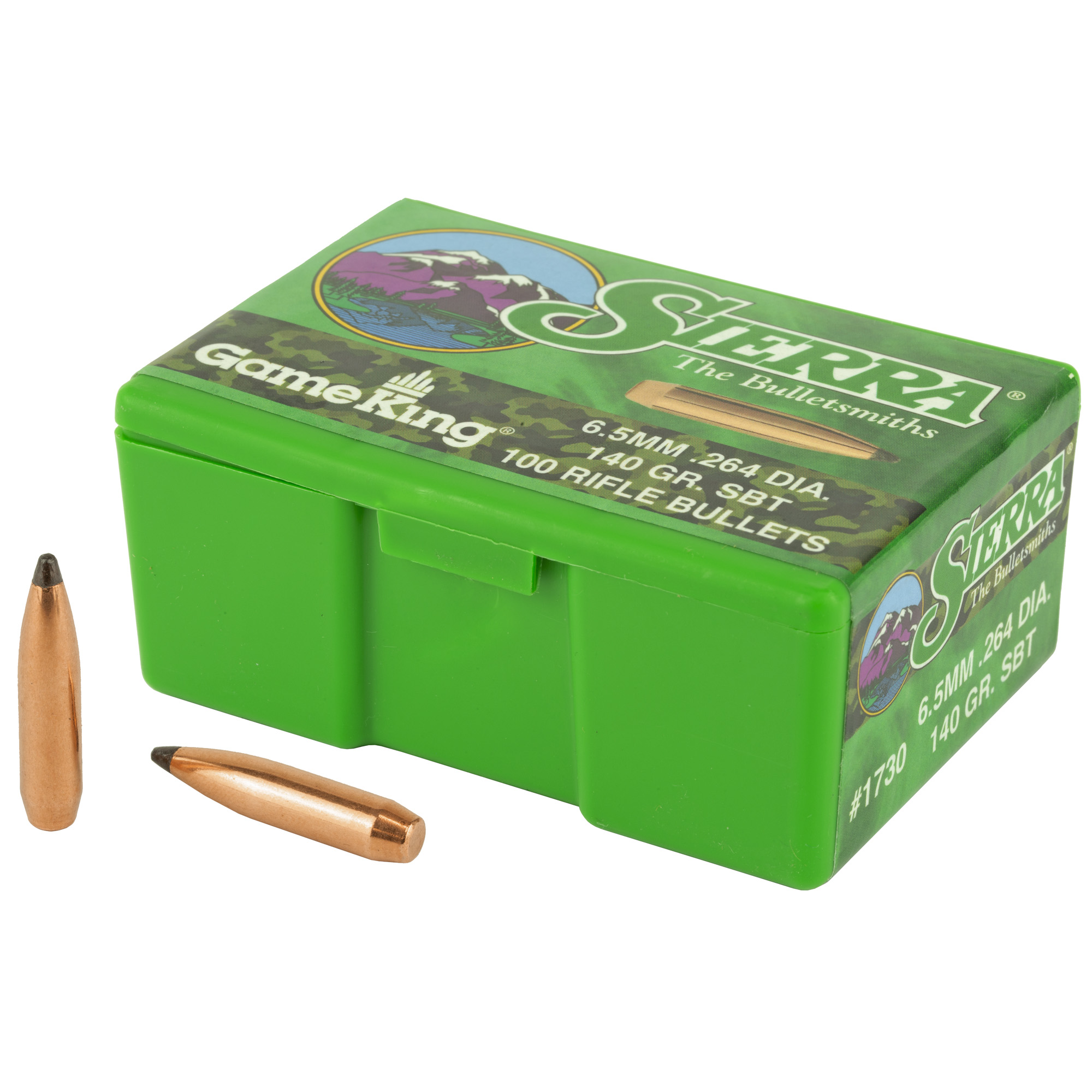 Sierra Bullets GameKing 6.5MM .264 140gr Lead and Copper Spitzer Boat Tail – 100