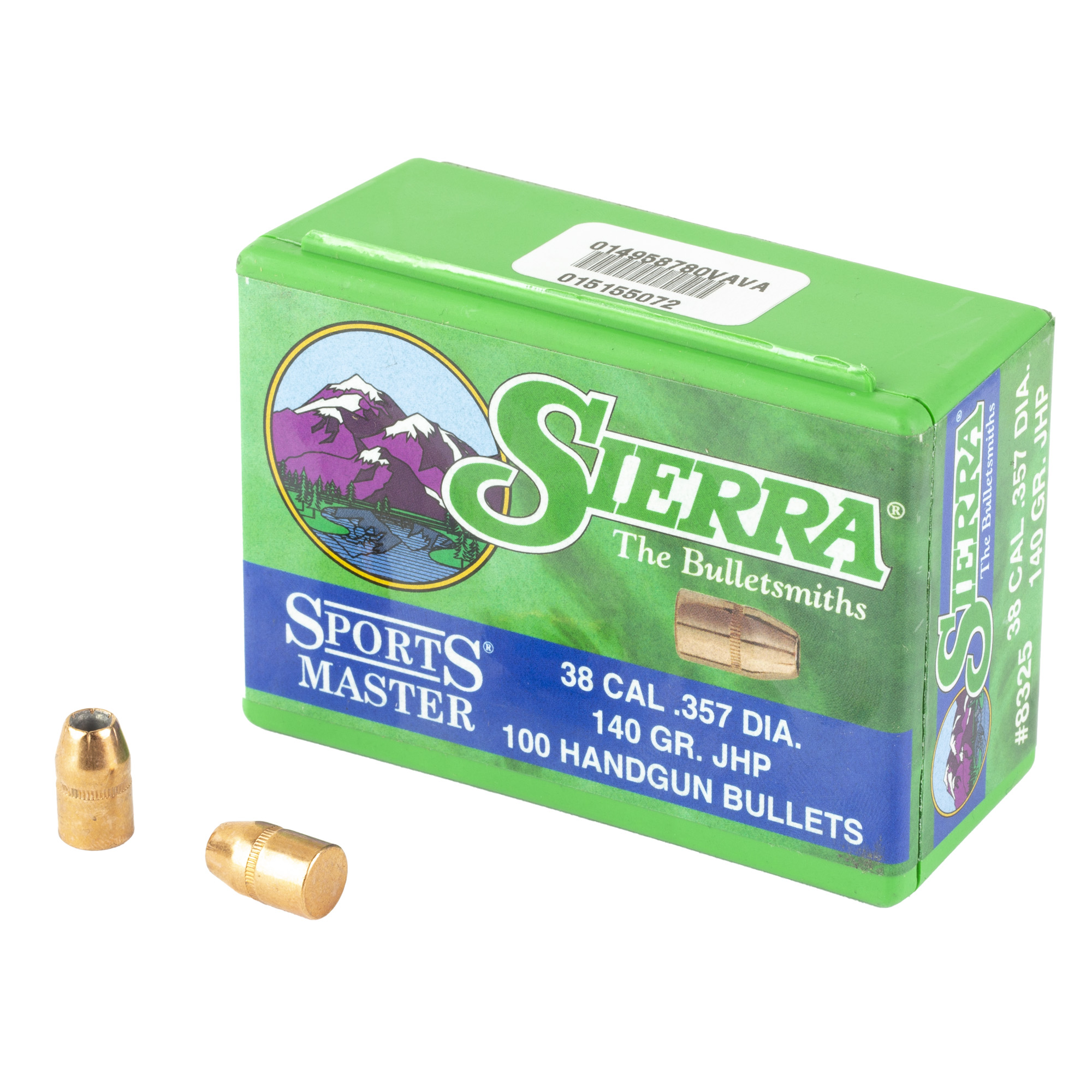 Sierra Bullets Sports Master 357MAG 38SPL 380 140gr Lead and Copper Jacketed Hollow Point – 100