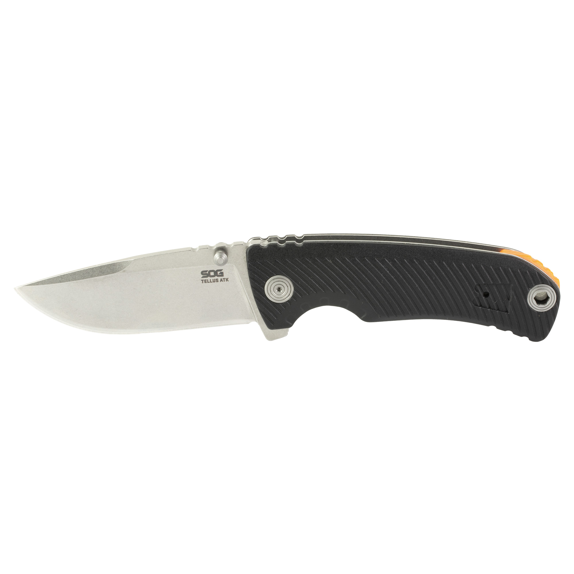 SOG Knives & Tools Tellus ATK Cryo 440C Steel Folding Knife 3.5″ – Black, Silver