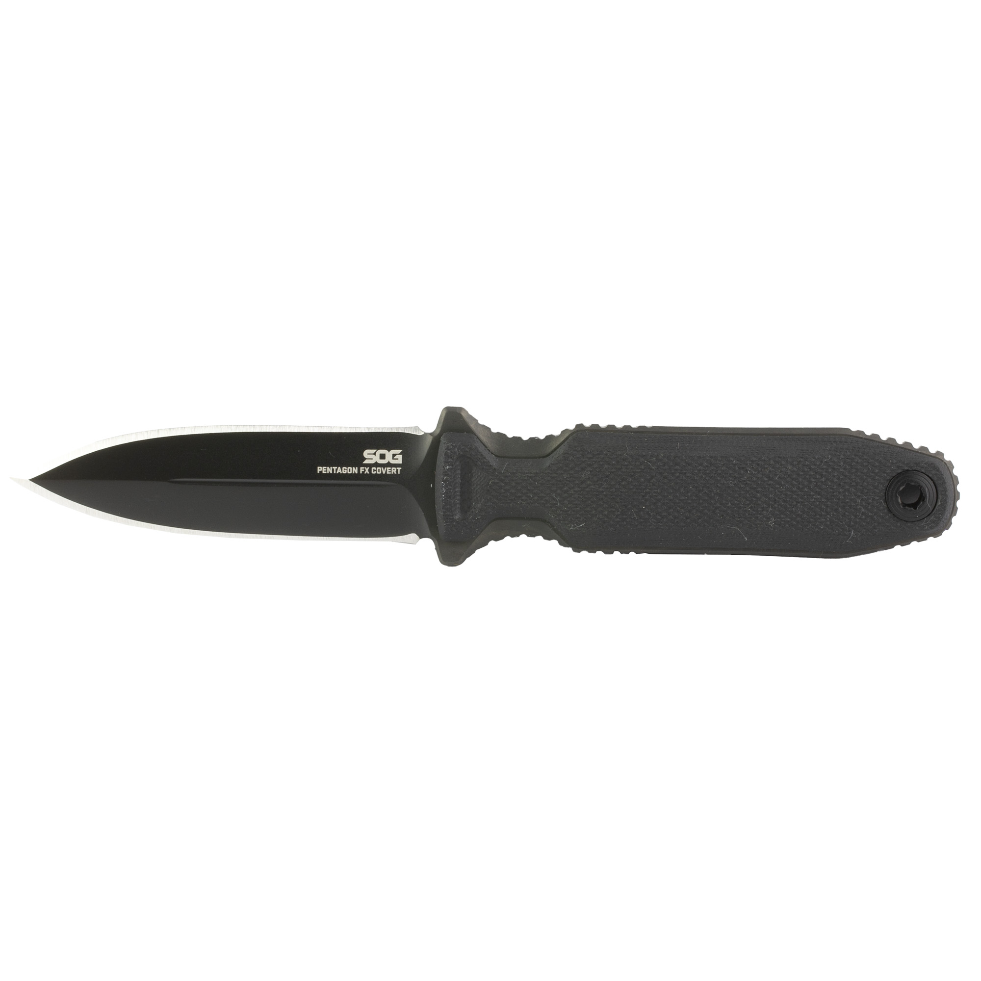 SOG Knives & Tools Pentagon FX G10 S35VN Fixed Blade Knife 3.41″ – Black