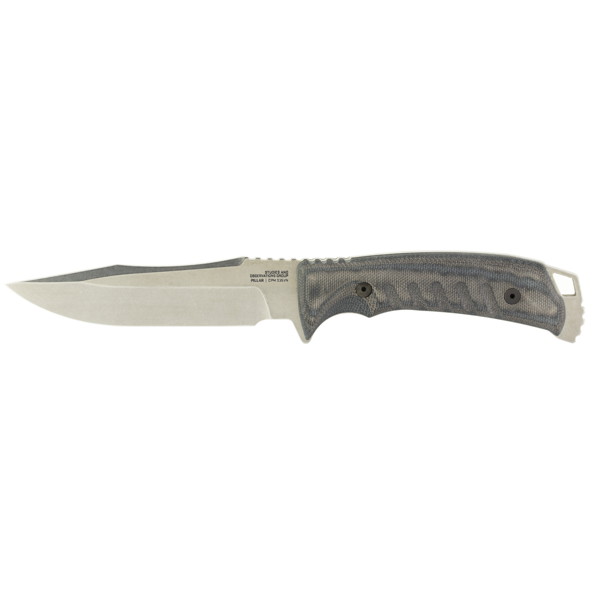 SOG Knives & Tools Pillar CVMic S35VN Fixed Blade Knife 5″ – Silver