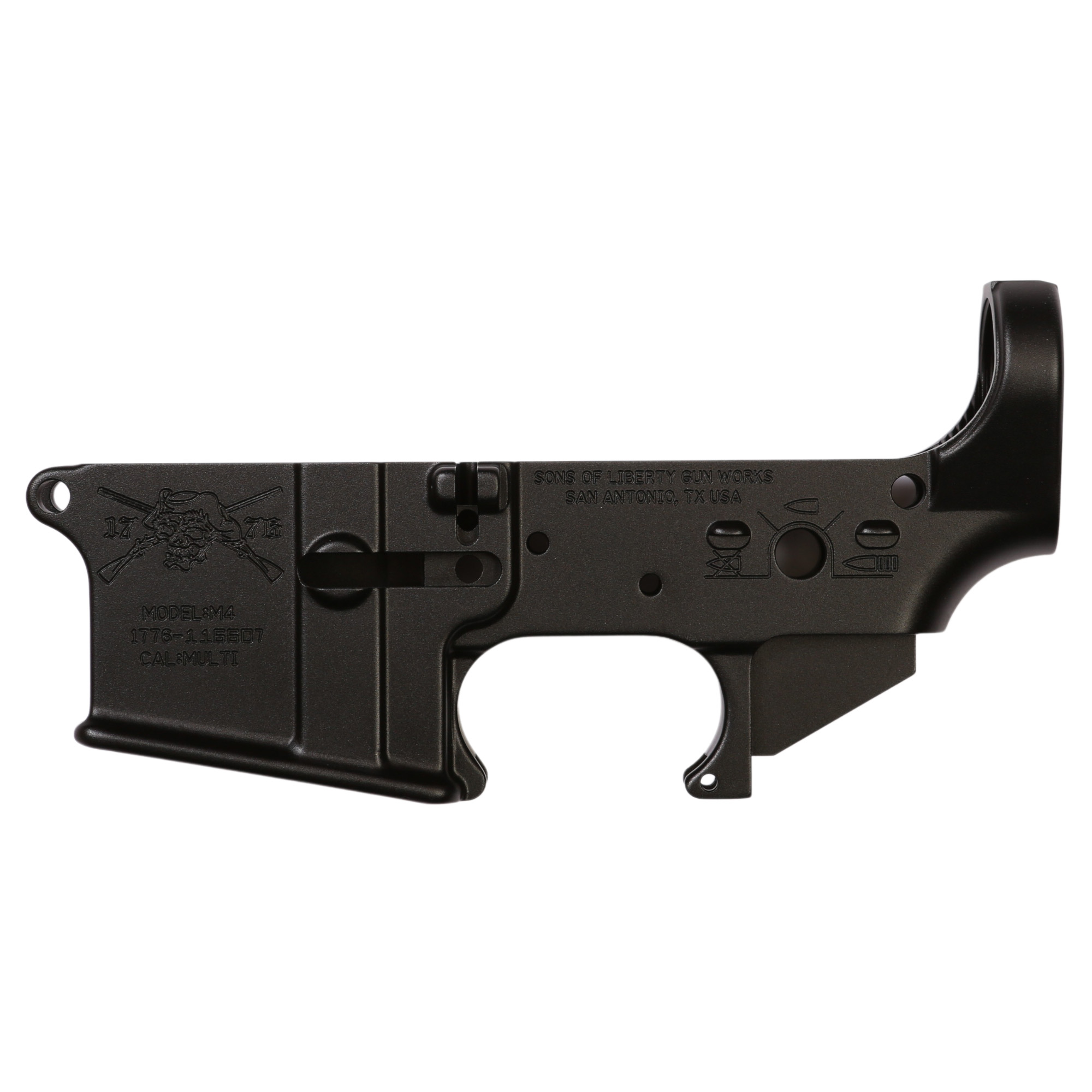 Sons of Liberty Gun Works (SOLGW) ANGRYPATRIOT Stripped Lower Receiver 223 Remington 556NATO – Black