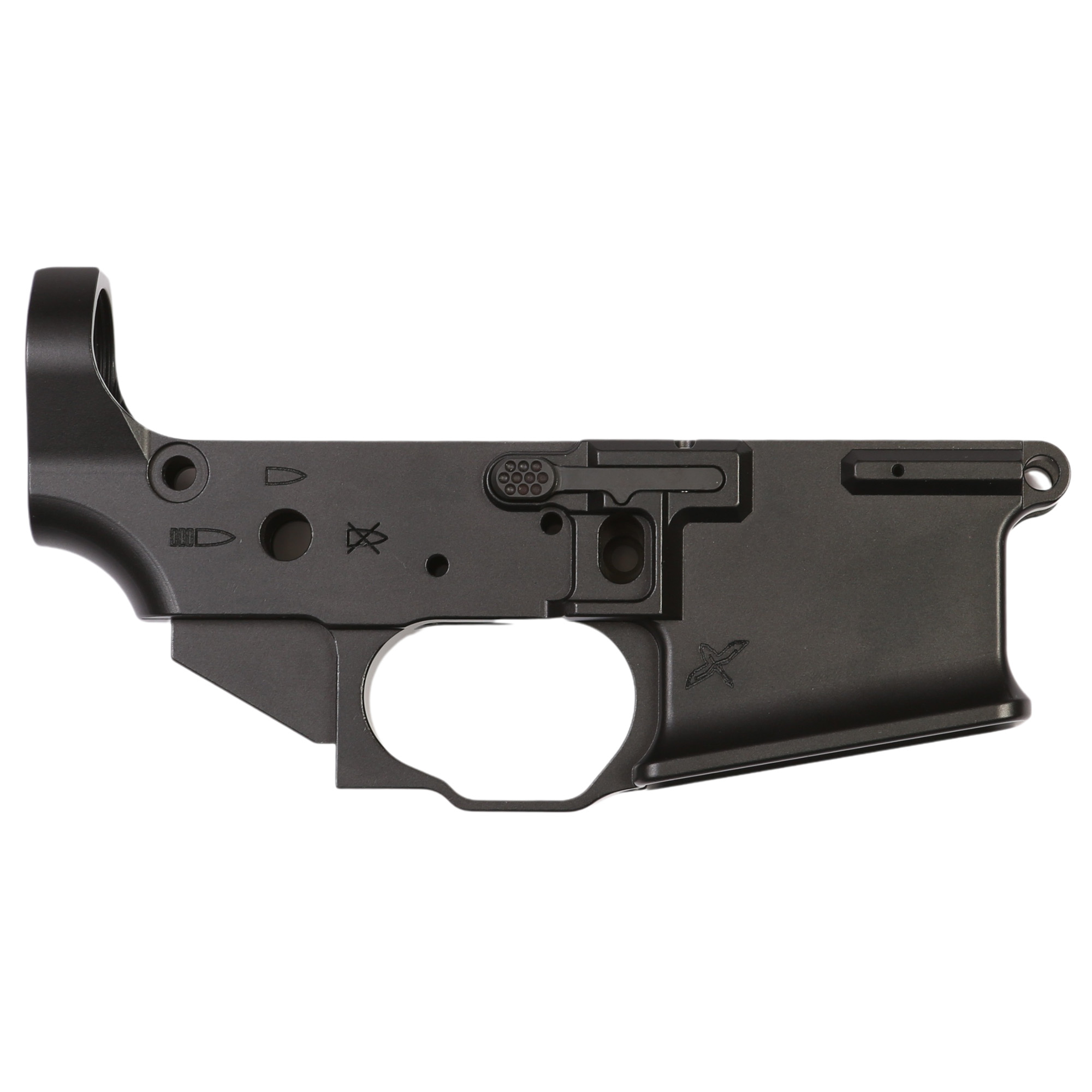 Sons of Liberty Gun Works (SOLGW) Forward Controls Design Ambi Billet Lower Stripped Lower Receiver 223 Remington 556NATO – Black